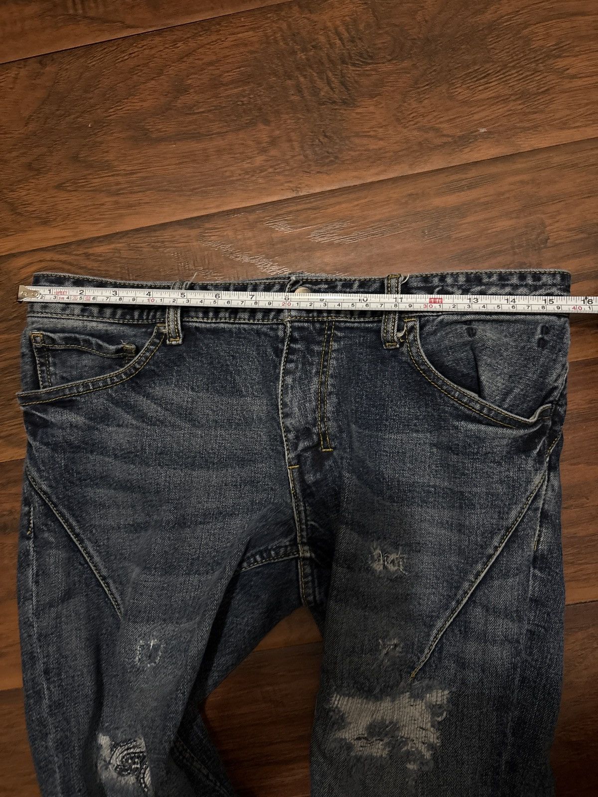 If Six Was Nine Number (N)ine SS07 distressed denim Size US 29 - 14 Thumbnail