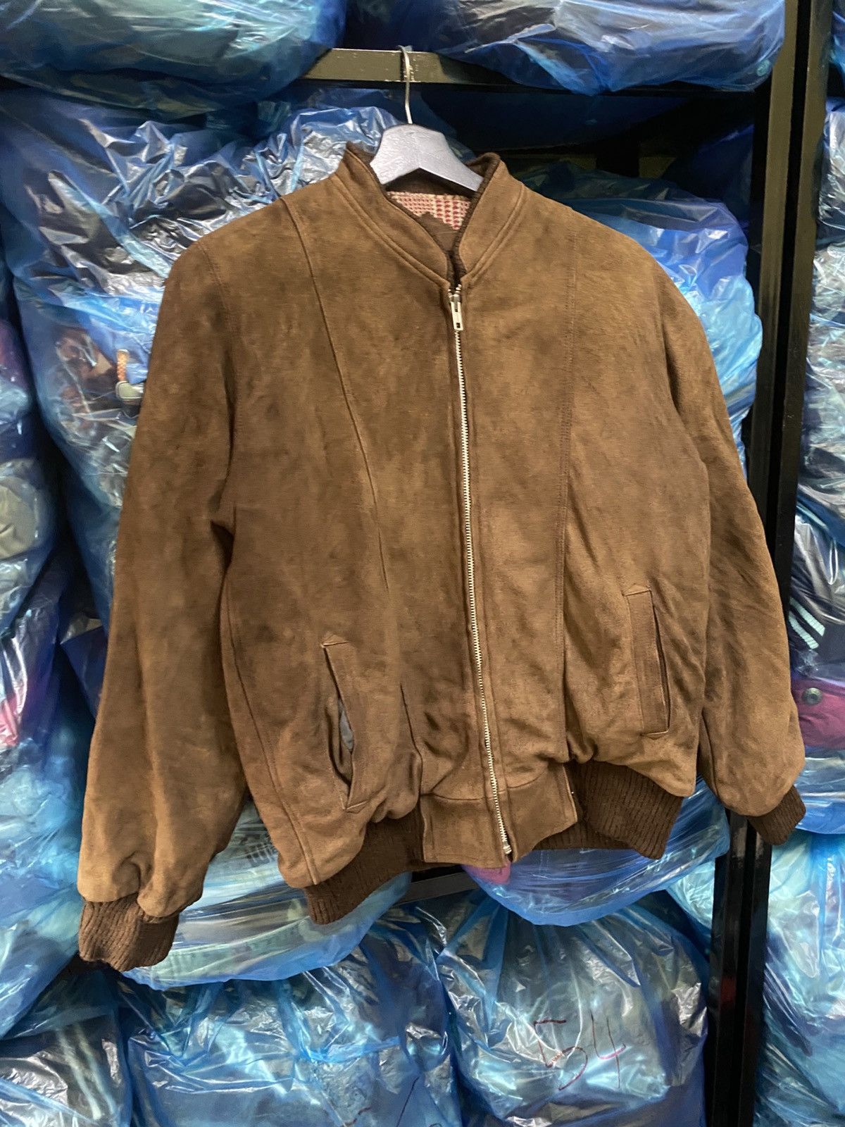 Japanese Brand Vintage 80s Eroica Tokyo Osaka Brown Suede Leather Bomber Size US M / EU 48-50 / 2 - 5 Thumbnail