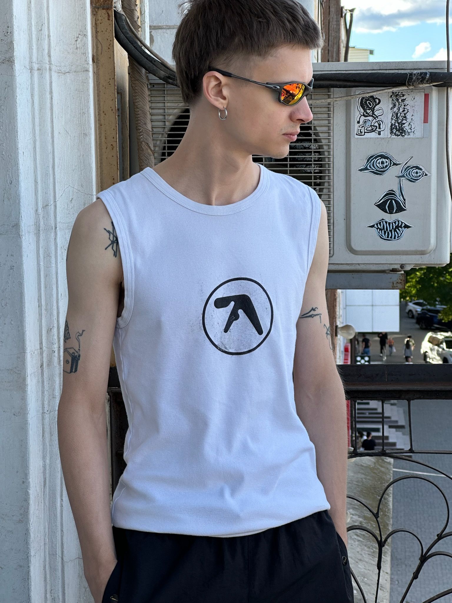 Apex Vintage APHEX TWIN Logo Scratching Tank Tops Size US L / EU 52-54 / 3 - 7 Thumbnail