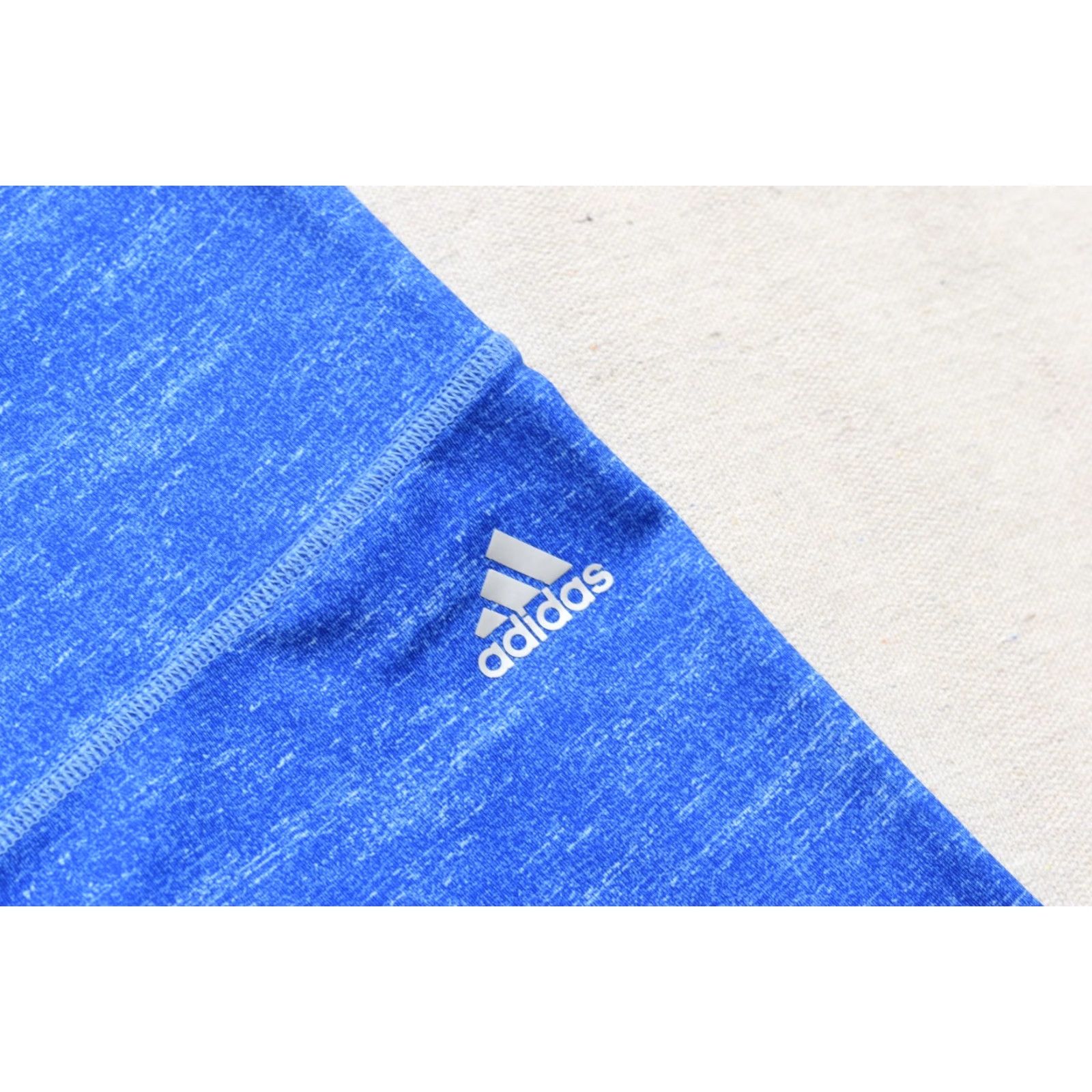 Adidas adidas Climalite Cropped Leggings Women's M Blue Space Dye Pants Skinny Cropped Logo Summer Women Clothing Size 32" / US 10 / IT 46 - 6 Thumbnail