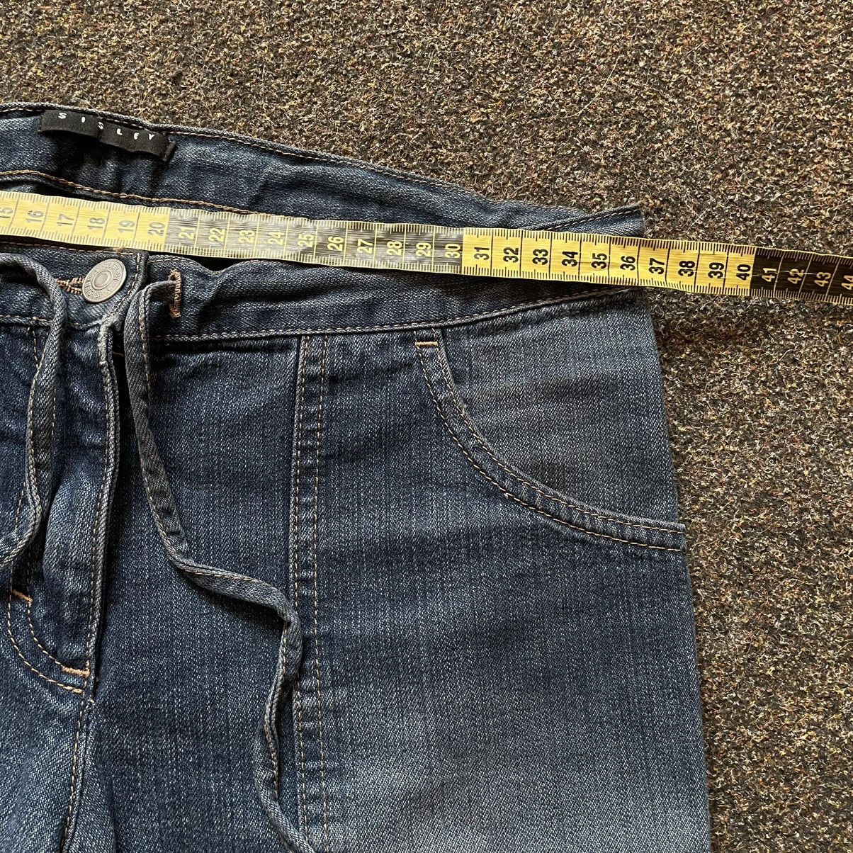 Vintage Vintage Y2K Distressed Flared Jeans Sun Faded Grunge Boxy 34 Size 34" / US 12 / IT 48 - 6 Thumbnail