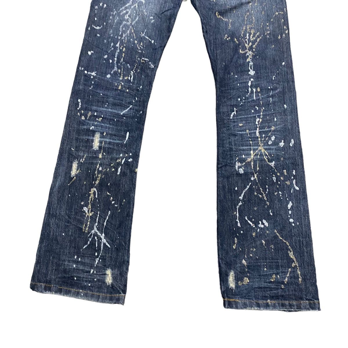 Le Grande Bleu (L.G.B.) Xfrm Clawmark Denim Flare Jeans Size US 32 / EU 48 - 13 Thumbnail