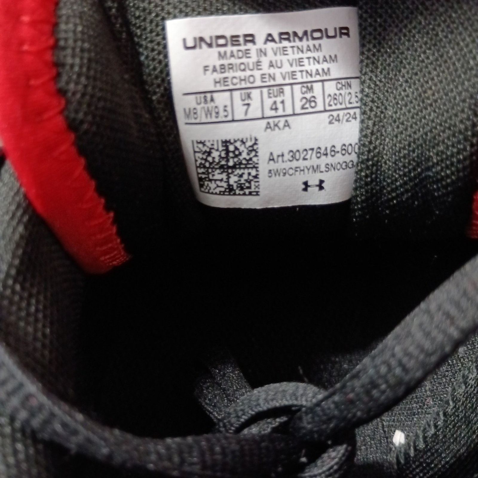 Under Armour Under Armour Lockdown 7 Low Shoes Men's Size 8 Black Red Size US 8 / EU 41 - 6 Thumbnail