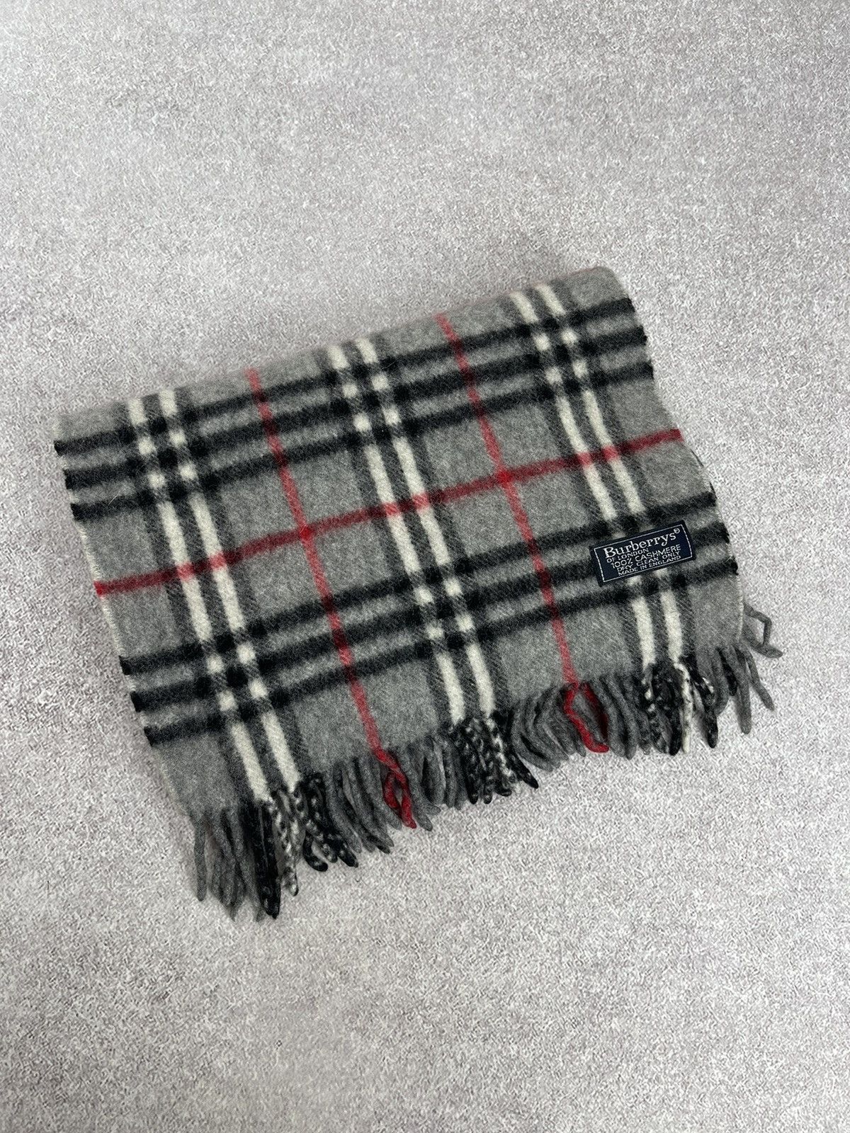Burberry × Vintage Vintage Burberry Cashmere Scarf Muffler Novacheck Size ONE SIZE - 4 Thumbnail