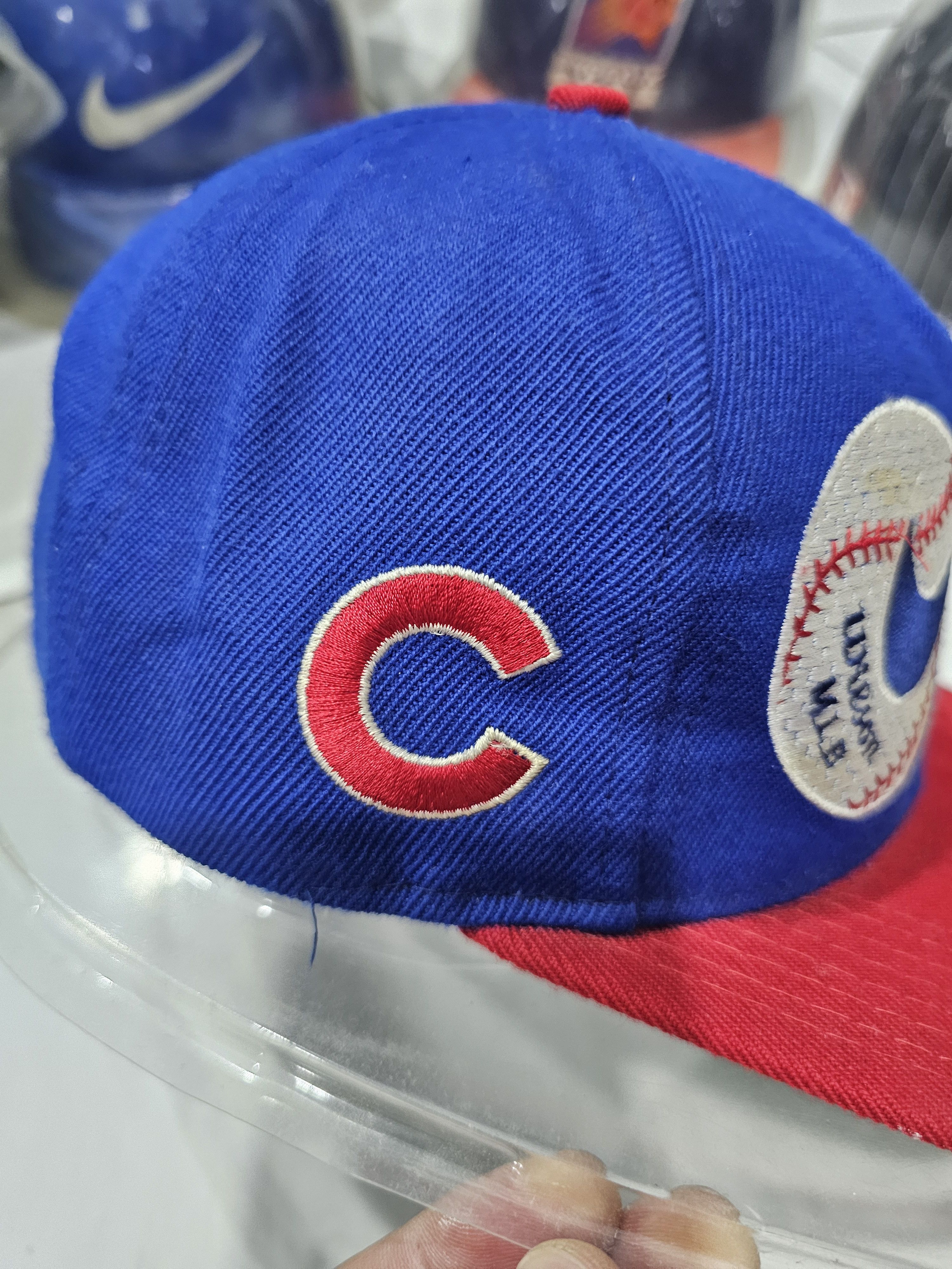 Nike vintage Nike Chicago Cubs MLB Wilson snapback hat Size ONE SIZE - 4 Thumbnail
