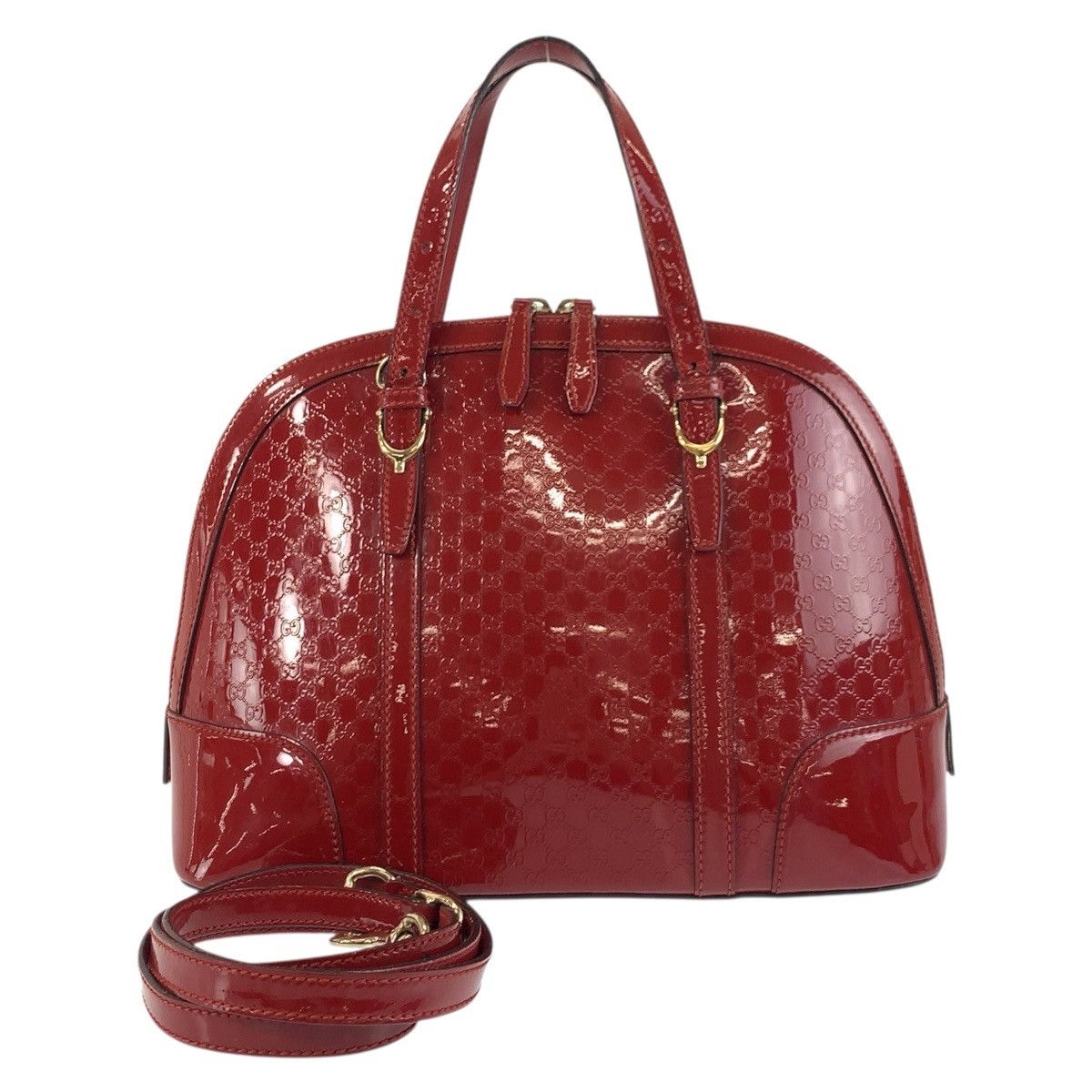 Gucci Gucci Gucci Microguccissima Patent Leather 2way Bag Enamel Handbag 309617 DUTY FREE for USA Size ONE SIZE - 1 Thumbnail