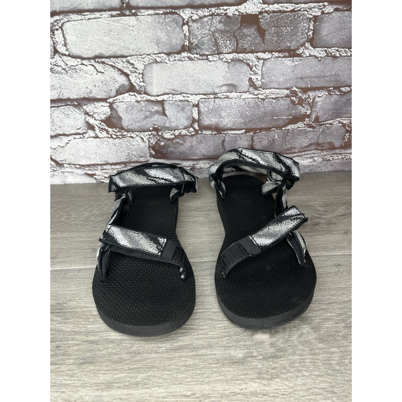 Teva Teva Original Universal Black Gray Back Strap Nylon Sandals Size US 9 / IT 39 - 16 Thumbnail