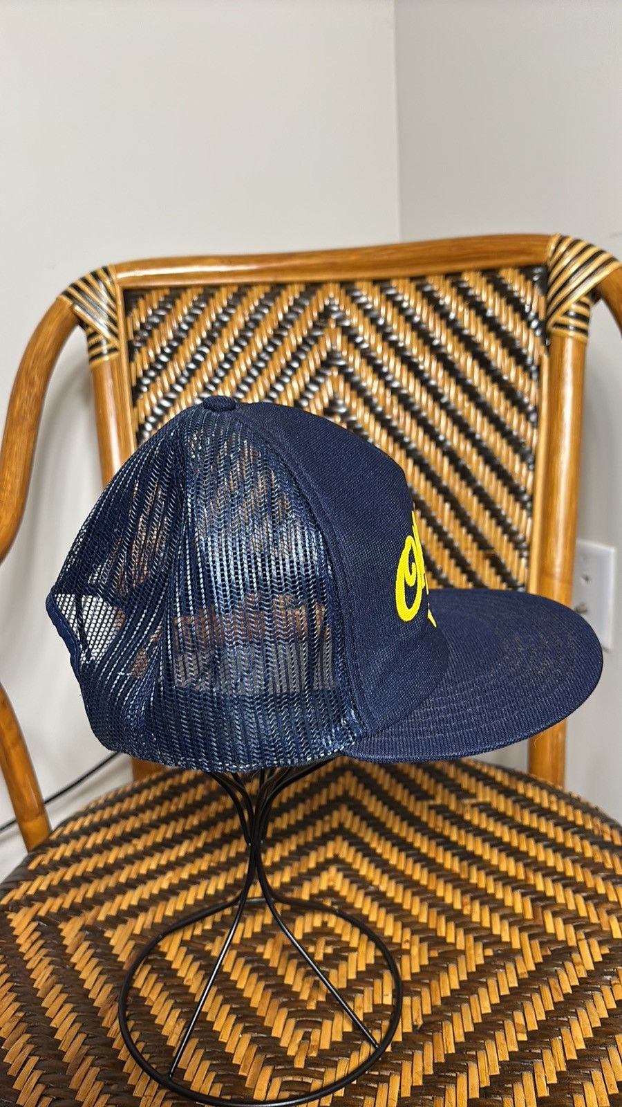 Vintage Vintage Oldsmobile Script Trucker Hat Size ONE SIZE - 4 Thumbnail