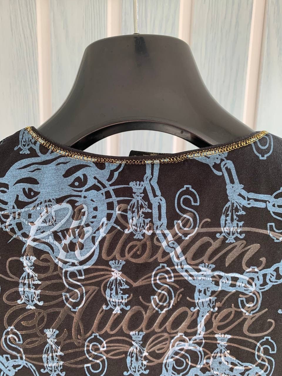 Christian Audigier Christian Audigier Rhinestone Multicolor Tall USA T-Shirt Size S / US 4 / IT 40 - 6 Thumbnail