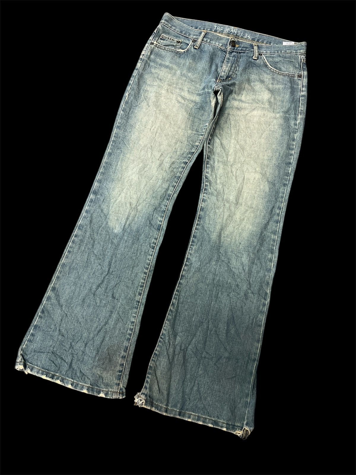Japanese Brand × Jean FLARED‼️TRF DISTRESSED DENIM PANT Size US 32 / EU 48 - 5 Thumbnail