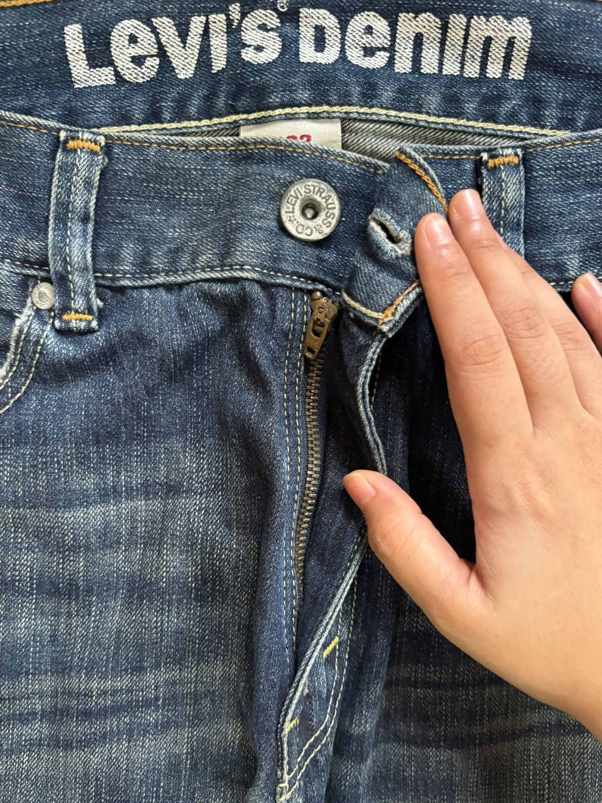 Levi's × Levi's Vintage Clothing Vintage Levis 523 Mud Wash Distressed Baggy Jeans Size US 36 / EU 52 - 3 Thumbnail