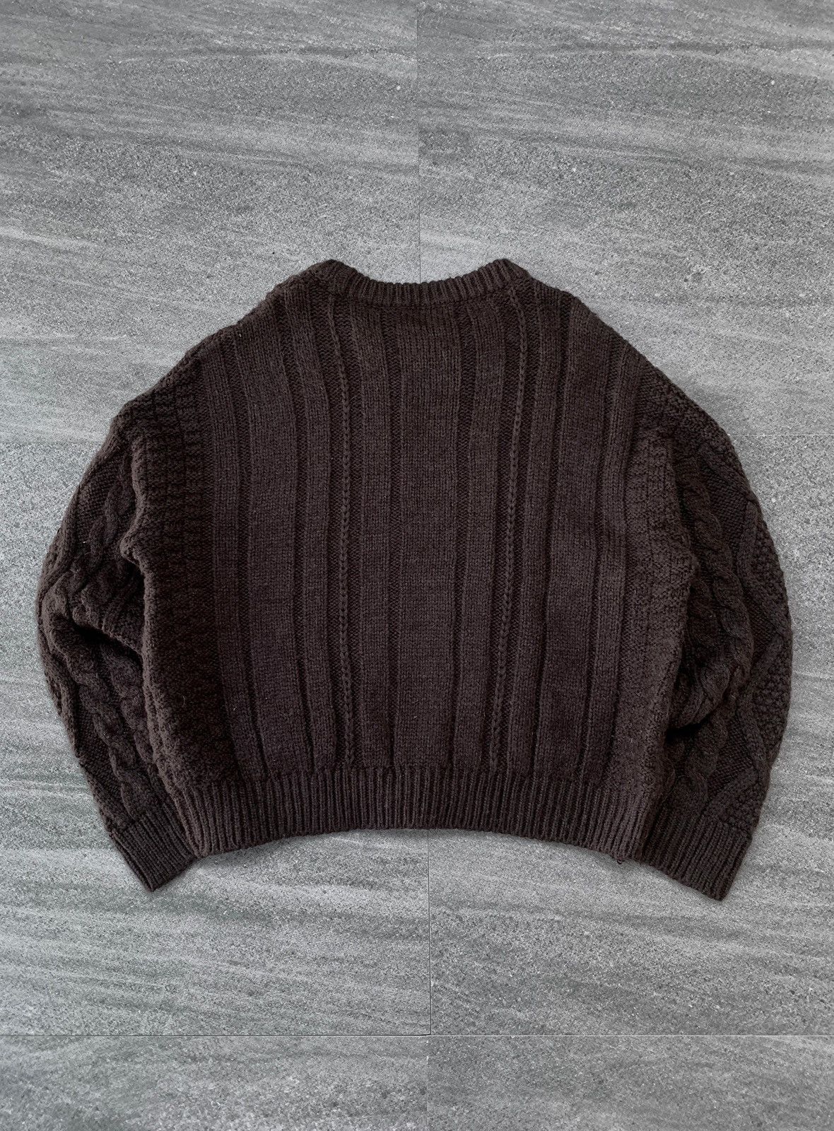 Marni Assymetrical Sleeve Cable Knit Sweater - Medium Size US M / EU 48-50 / 2 - 8 Thumbnail