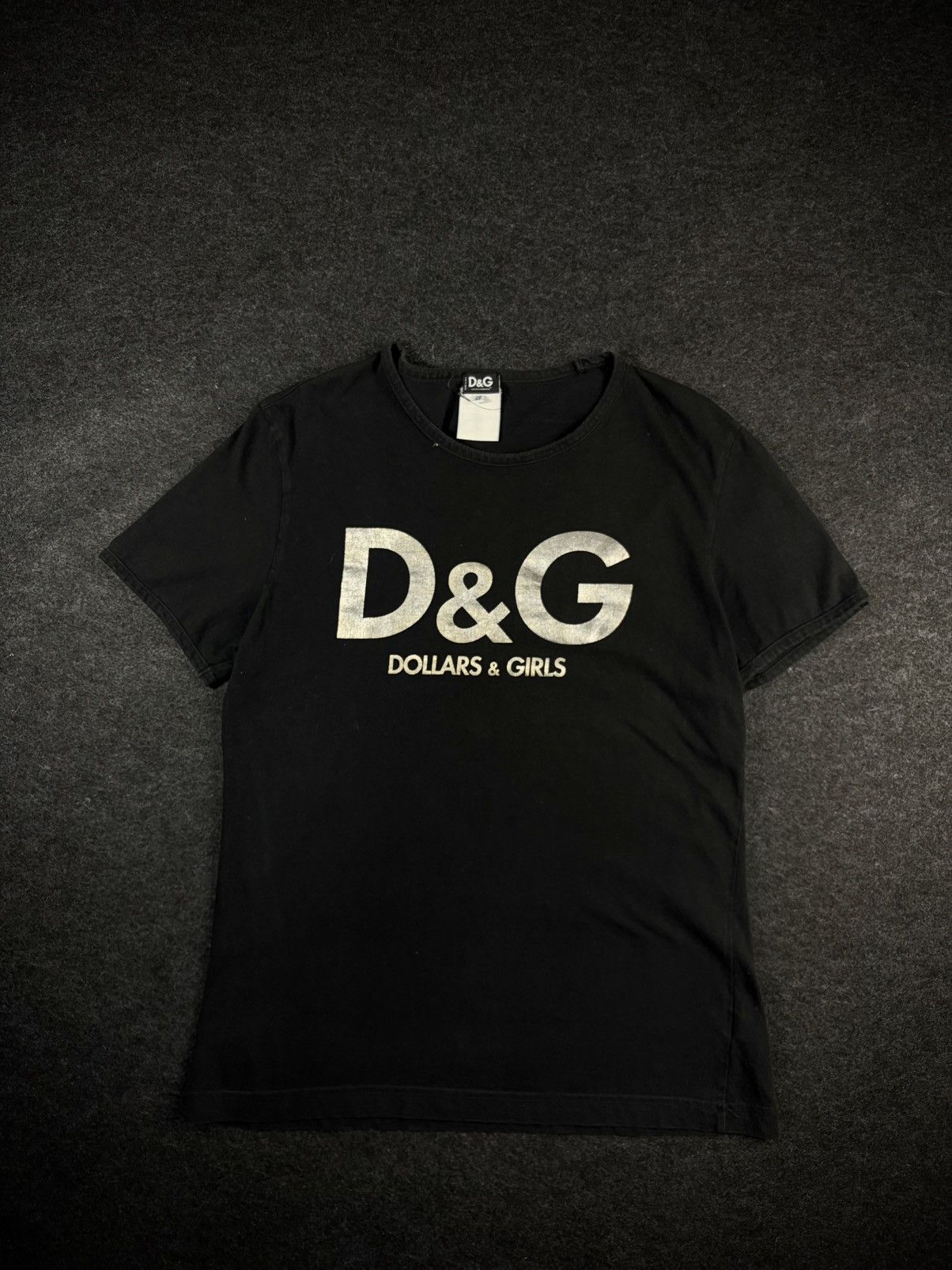 Dolce & Gabbana D&G Dollars & Girls Black Tee Size US M / EU 48-50 / 2 - 1 Thumbnail