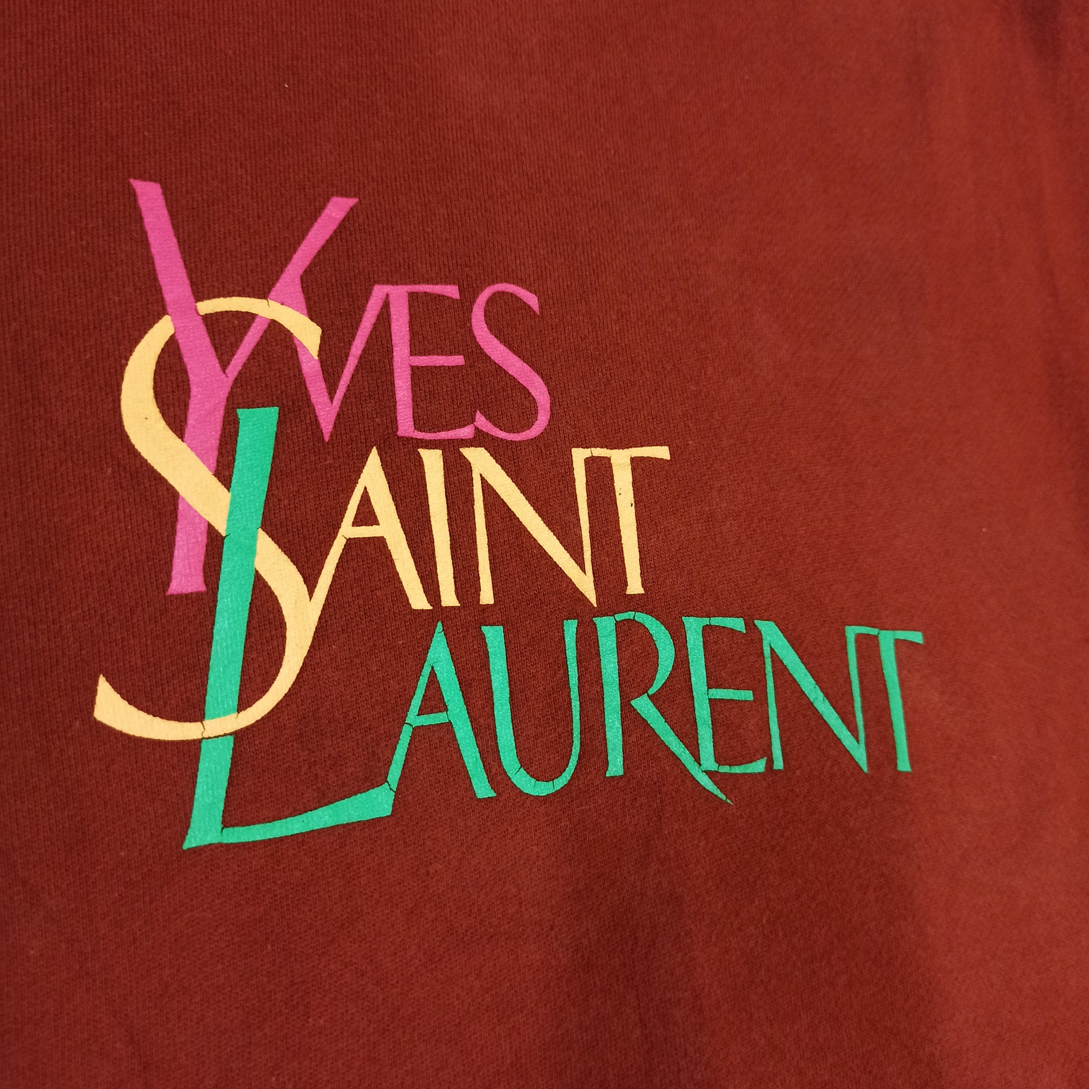 Yves Saint Laurent Vintage Yves Saint Laurent Big Logo Crewneck Sweatshirt Size US M / EU 48-50 / 2 - 3 Thumbnail