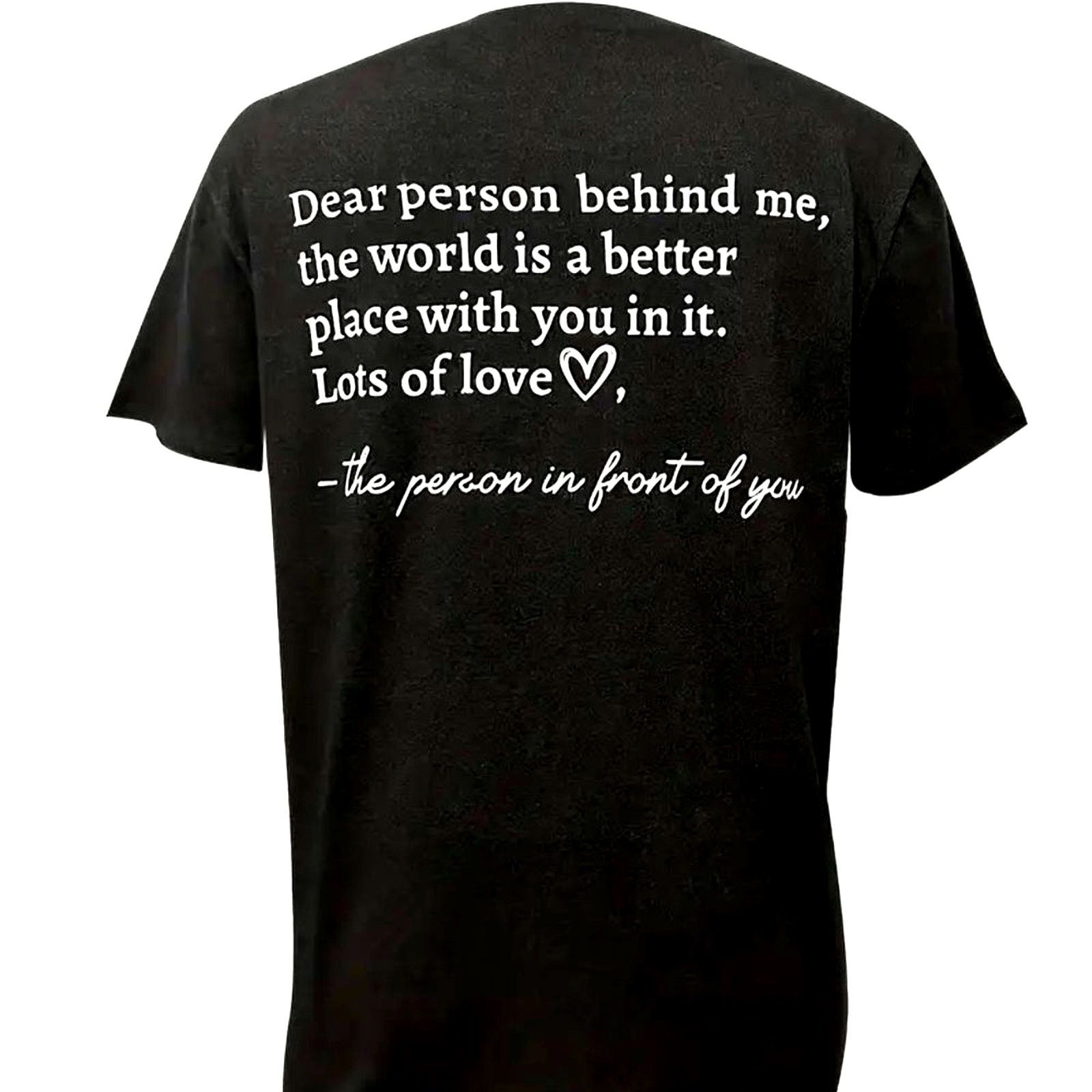 Other You Are Enough T-Shirt w/Note on the Back Deep Grey 12 Size XL / US 12-14 / IT 48-50 - 4 Thumbnail