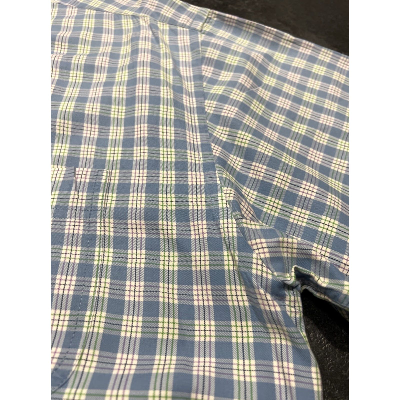 Wrangler Wrangler Shirt Mens XL Blue Plaid George Strait Button Western Cowboy Cut Rodeo Size US XL / EU 56 / 4 - 3 Thumbnail