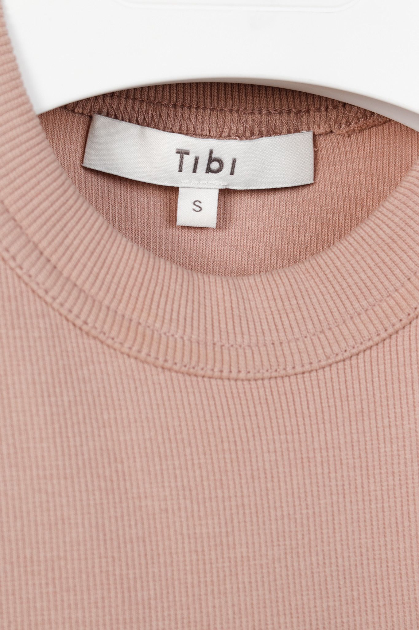 Tibi Tibi Toffee Ribbed T-Shirt Racerback Bodysuit Size S / US 4 / IT 40 - 4 Thumbnail