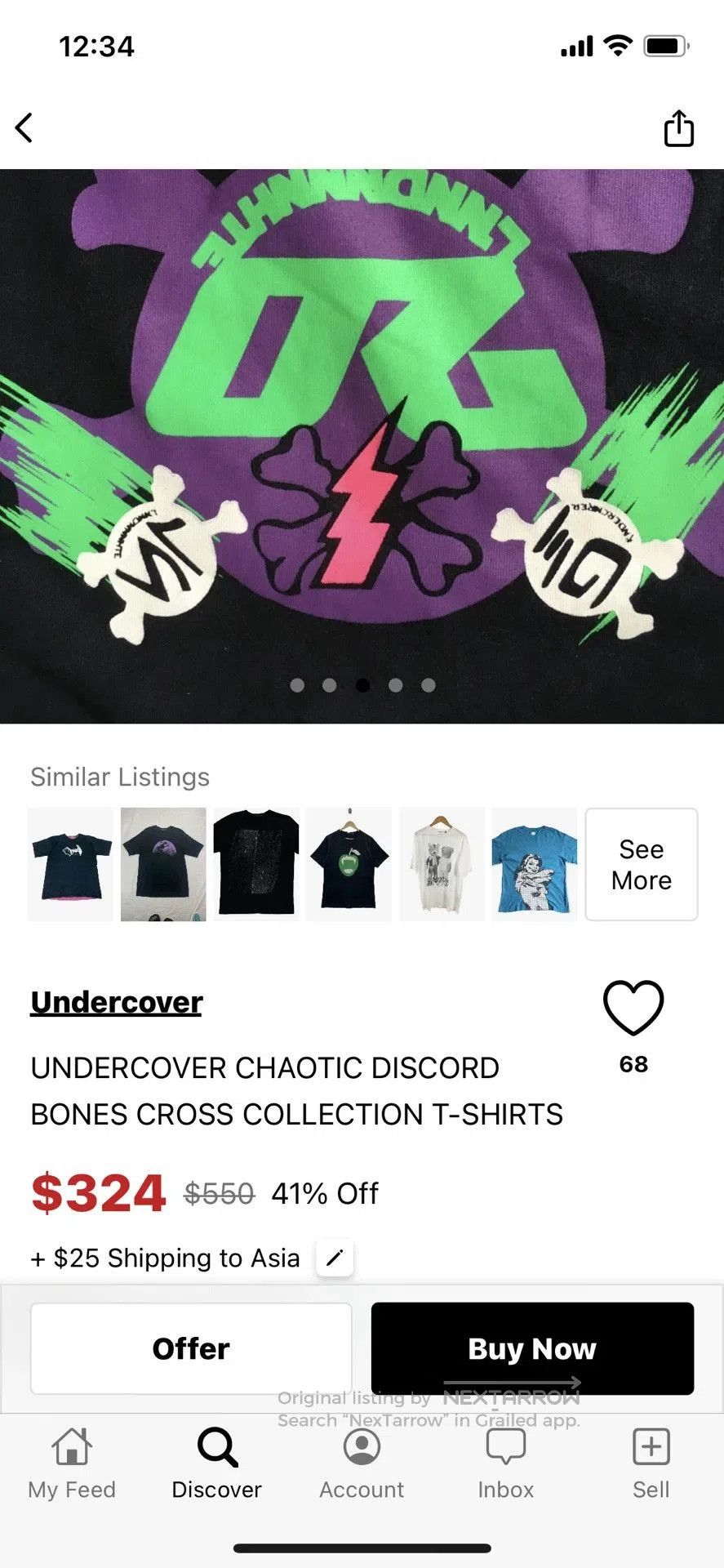 Undercover undercover chaotic discord short sleeve t. Size US M / EU 48-50 / 2 - 1 Thumbnail