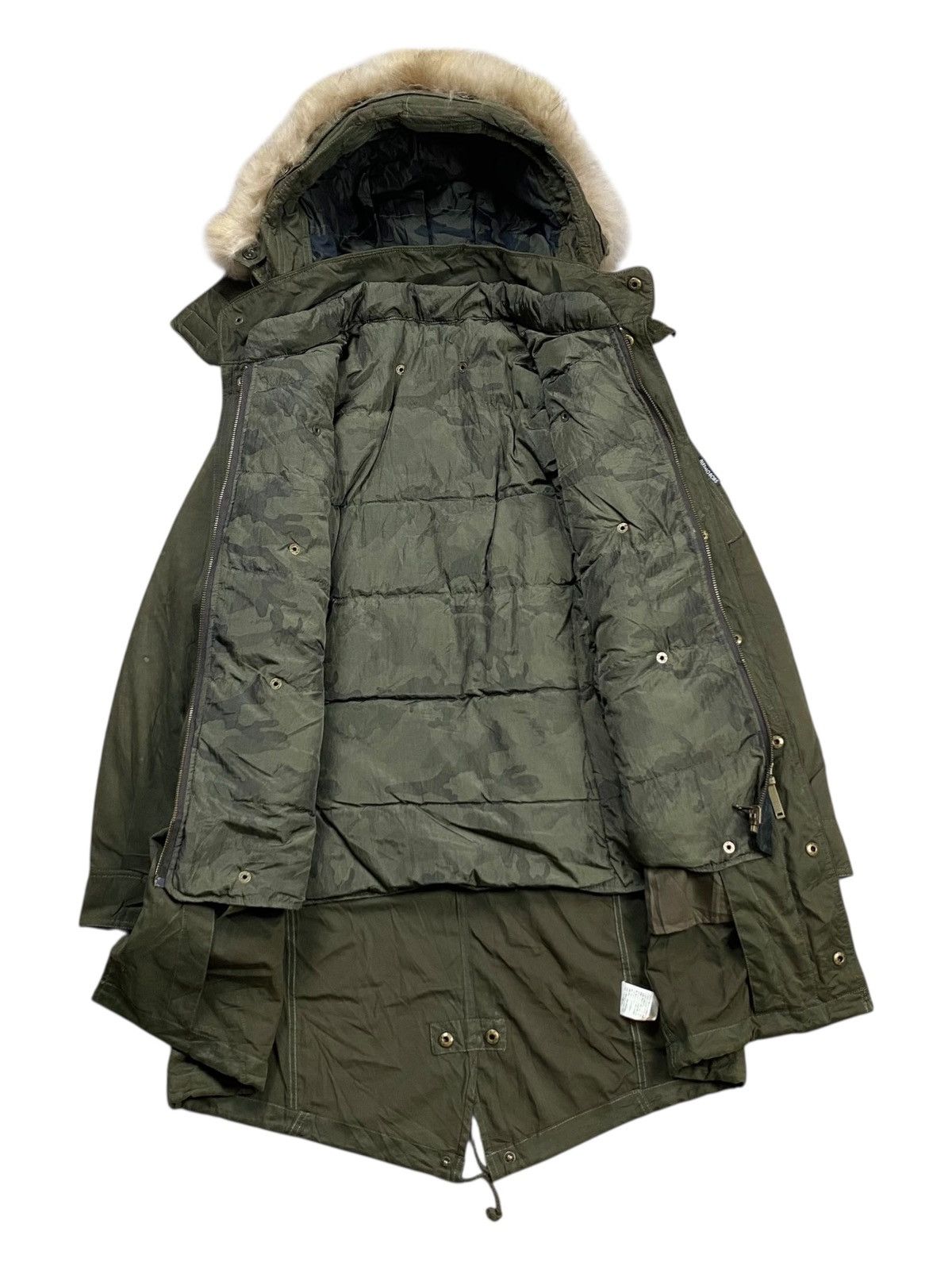 BUFFALO BOBS 2000s Buffalo Bobs Apocalypse Style Fur Hoodie Cargo Jacket Size US M / EU 48-50 / 2 - 3 Thumbnail