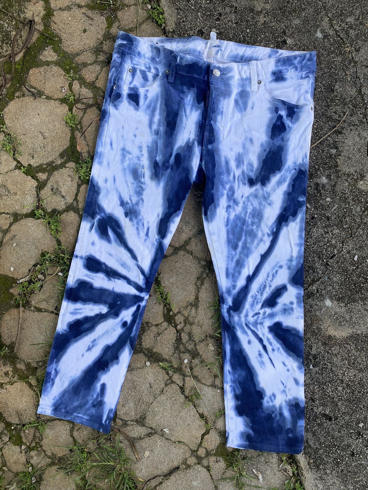 Dsquared2 🔥 Rare 🔥 Dsquared2 Tie Dye Denim Jeans Pants Size US 35 - 2 Thumbnail
