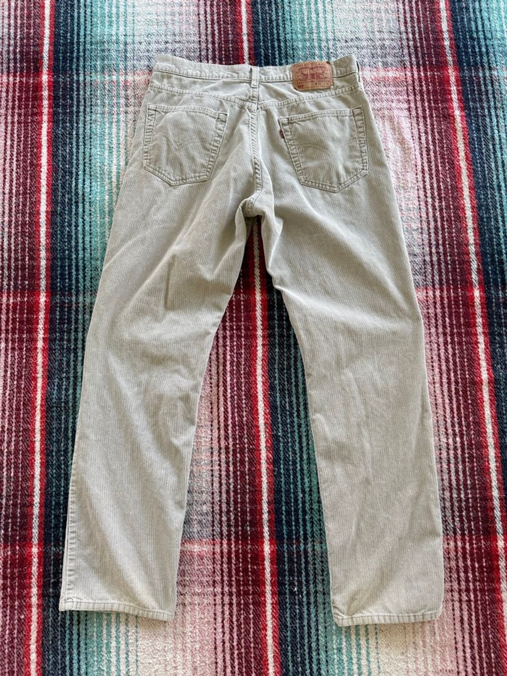 Levi's Men's Levi's Beige Corduroy Straight Leg Pants Waist 34x32 Size US 34 / EU 50 - 3 Thumbnail