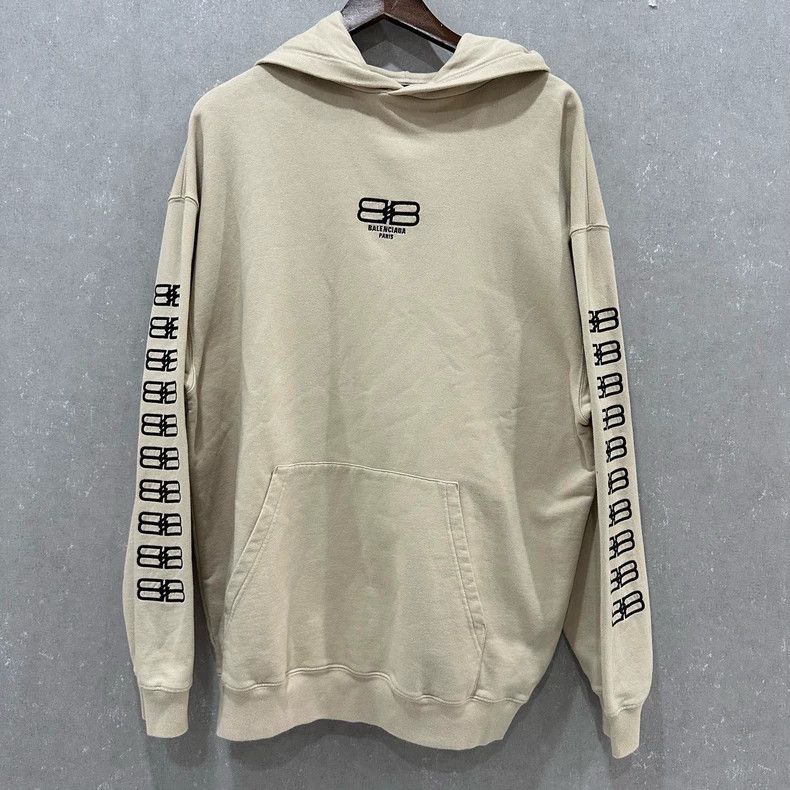 Balenciaga Balenciaga Double B Embroidered Hoodie Size US XS / EU 42 / 0 - 1 Thumbnail