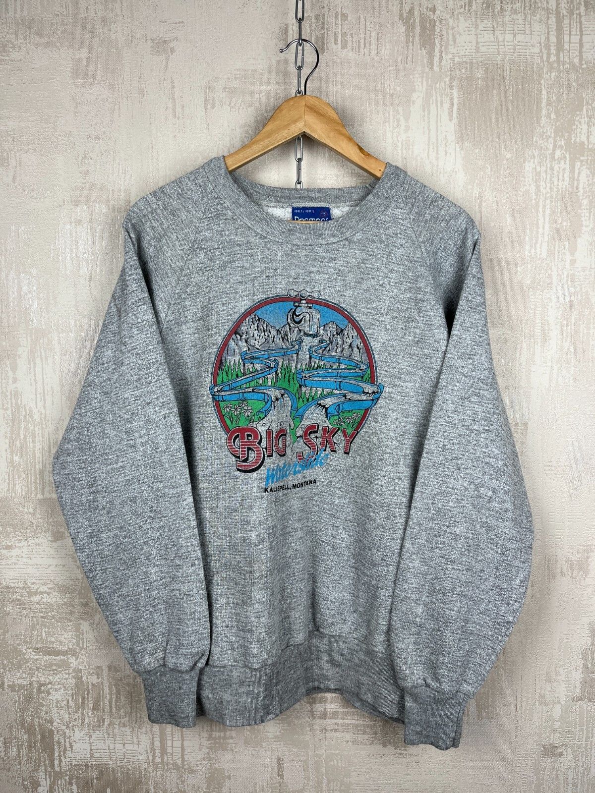 Vintage Vintage Big Sky Waterslide Kalispell Montana Sweatshirt Size US XL / EU 56 / 4 - 9 Thumbnail
