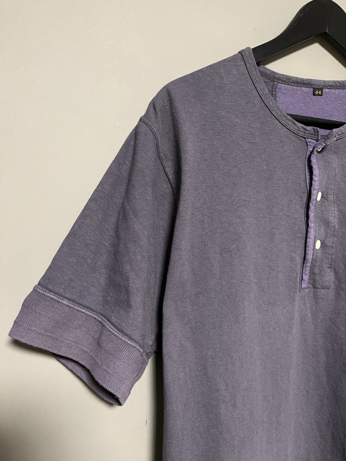 Freewheelers Freewheelers Power Wear Henley Navy/Purple T-shirt Size US L / EU 52-54 / 3 - 4 Thumbnail