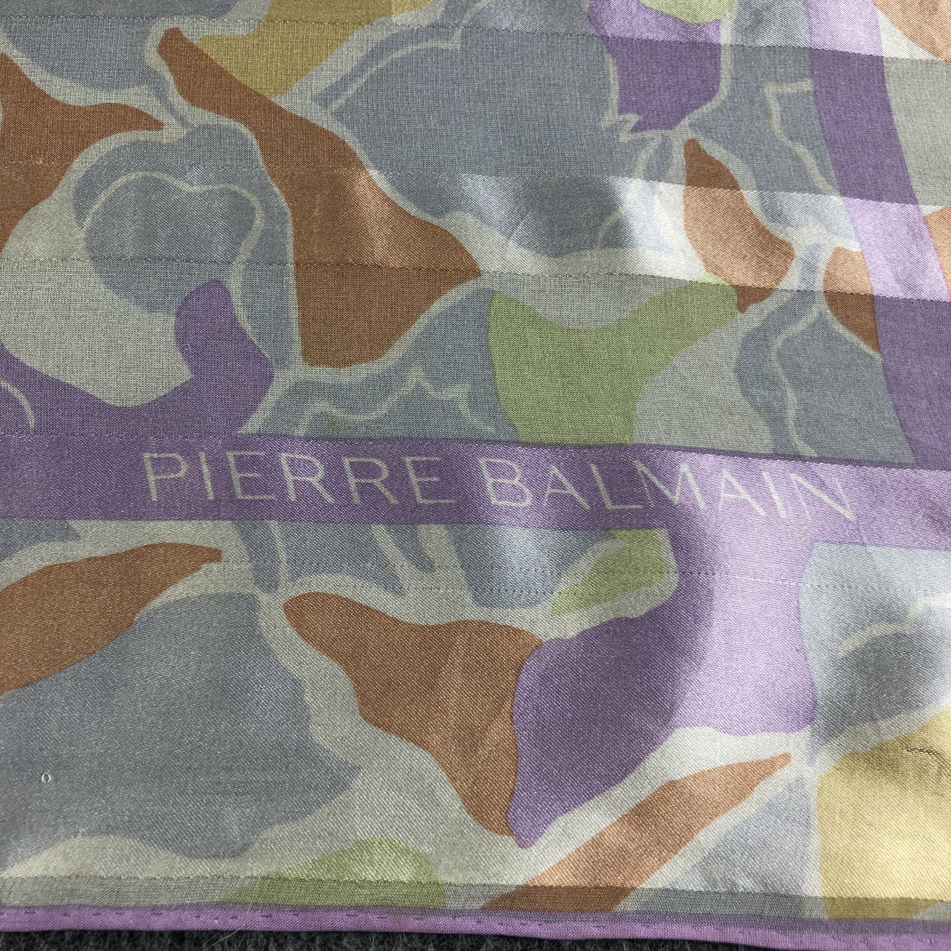Pierre Balmain Vintage Pierre Balmain Floral Silk Scarf M495 Size ONE SIZE - 3 Thumbnail