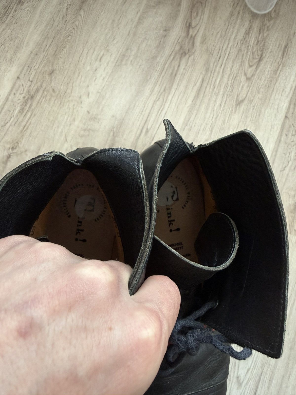 Other Think! Black Leather Boots EU 41 Minimal Comfort Derby Size US 8 / EU 41 - 9 Thumbnail