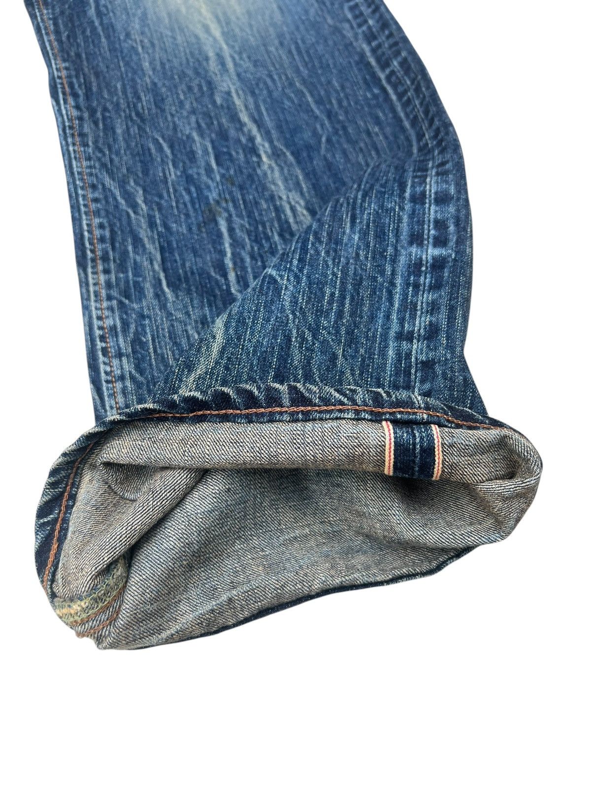 Edwin Edwin 505Z Japan Rusty Denim Dirty Mud Selvedge Jeans Size US 36 / EU 52 - 12 Thumbnail