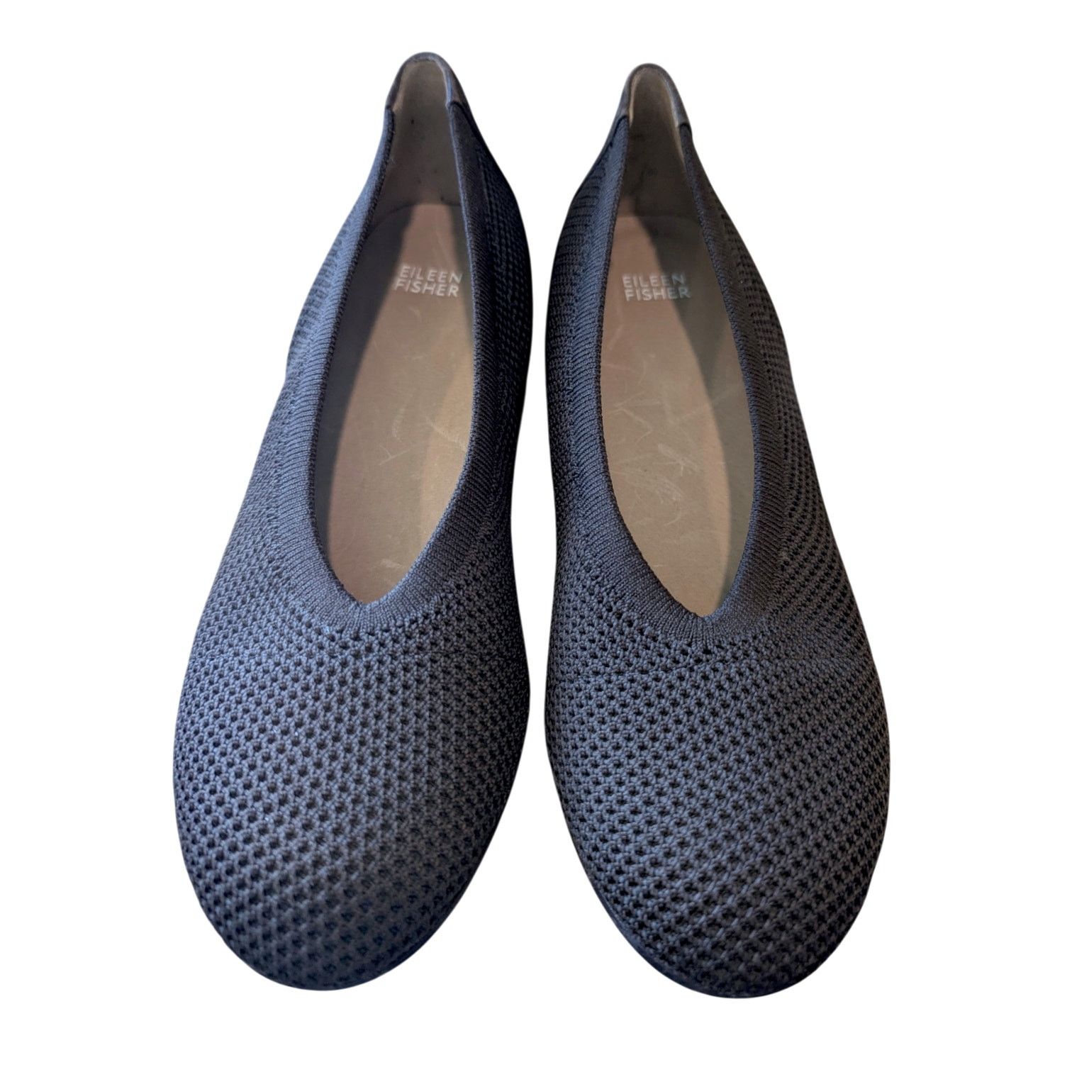Eileen Fisher Eileen Fisher Leather Chocolate UNA Stretch Knit Ballet Flat Size US 9.5 / IT 39.5 - 2 Thumbnail