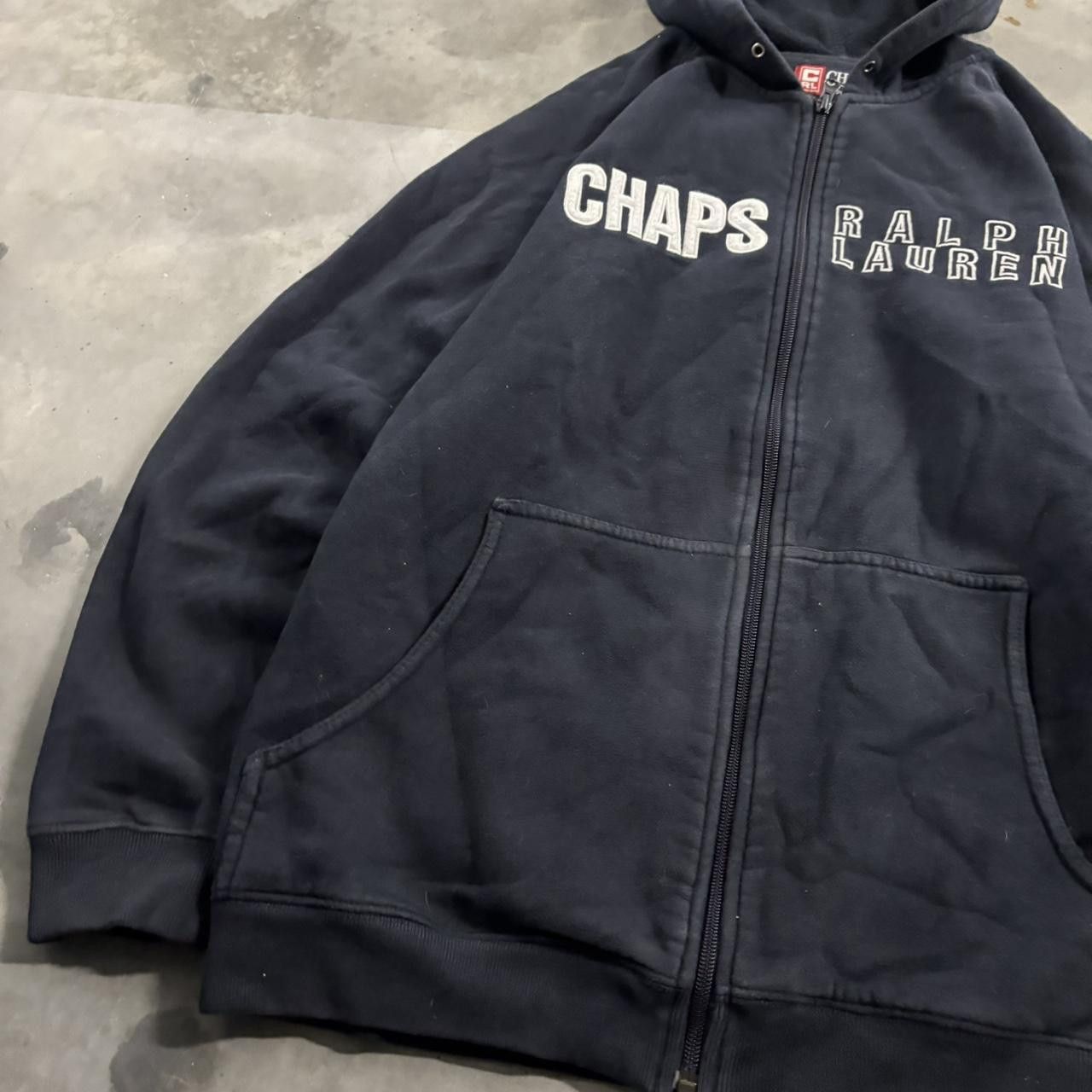 Chaps Ralph Lauren Crazy Vintage Y2K/2000s Navy Blue Chaps Ralph Lauren Streetwear Zip Up Hoodie! Fits M Size US M / EU 48-50 / 2 - 3 Thumbnail