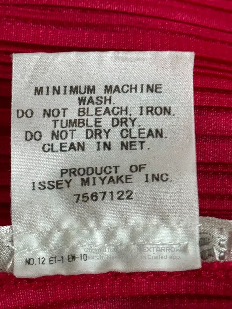 Issey Miyake Issey Miyake Red Ruffled Tank Top Size L / US 10 / IT 46 - 4 Thumbnail