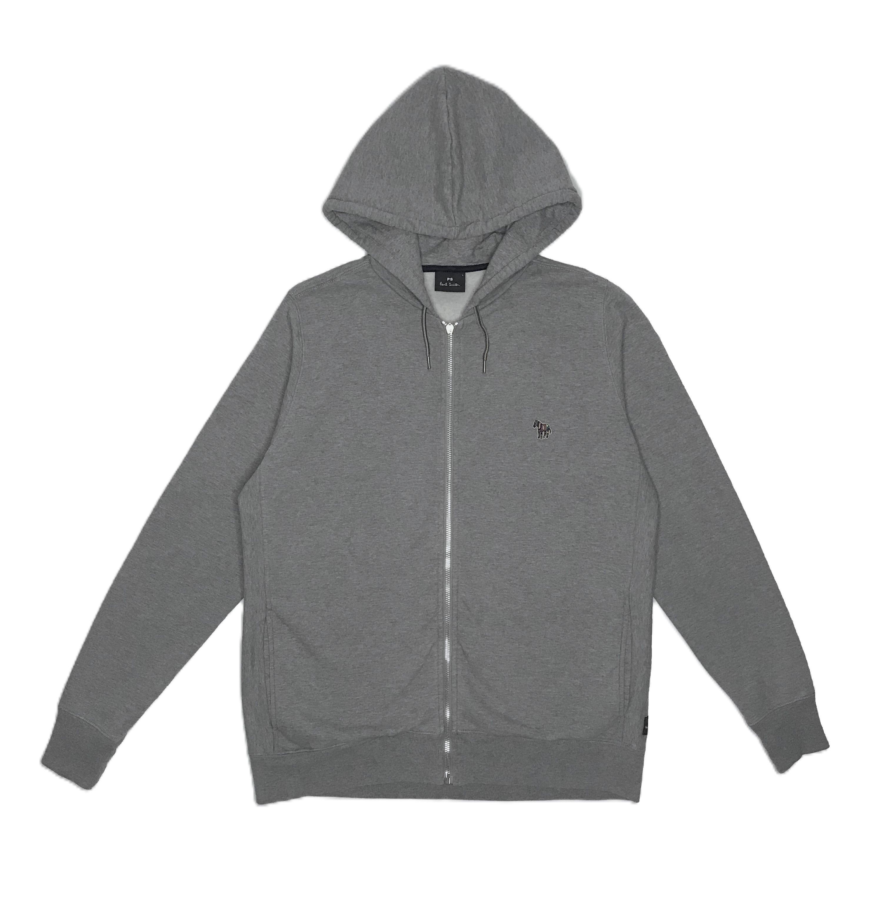 Paul Smith Paul Smith Mens Zip Hoodie Logo Sz L Gray Size US L / EU 52-54 / 3 - 1 Thumbnail