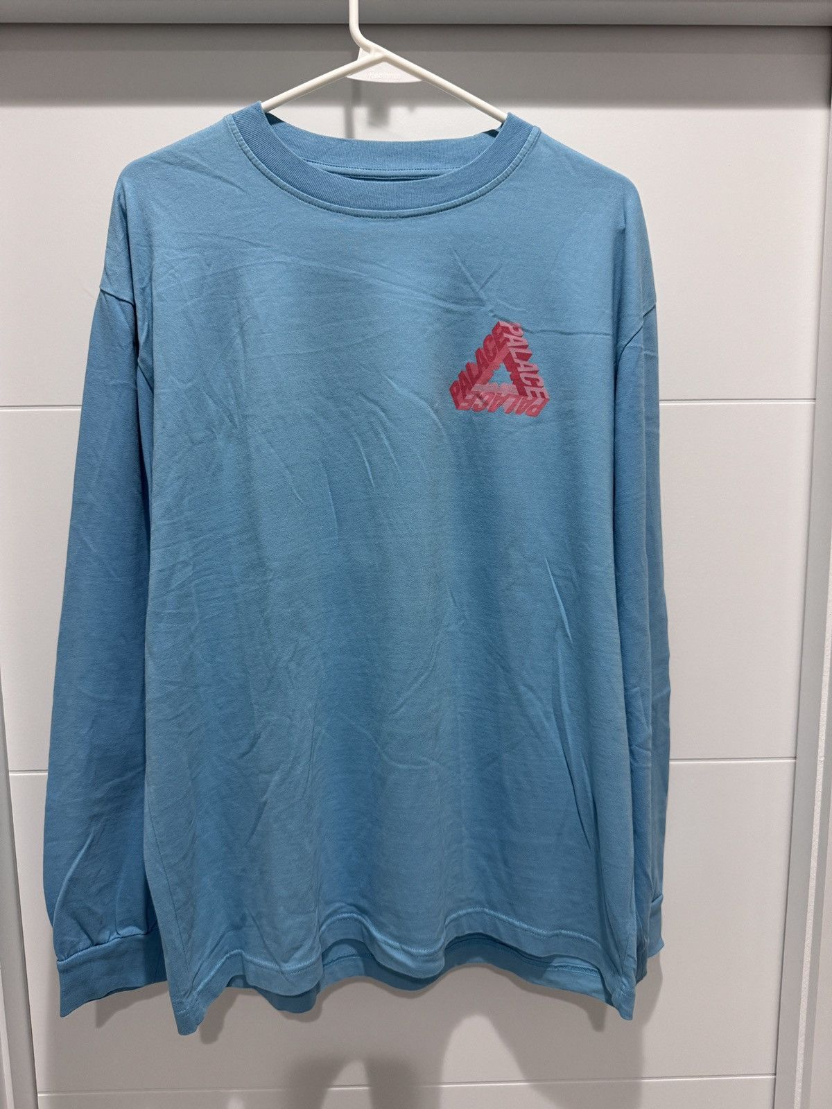 Palace Palace P-3D Triangle Aqua Blue LS Tee T Shirt Size L Size US L / EU 52-54 / 3 - 1 Thumbnail