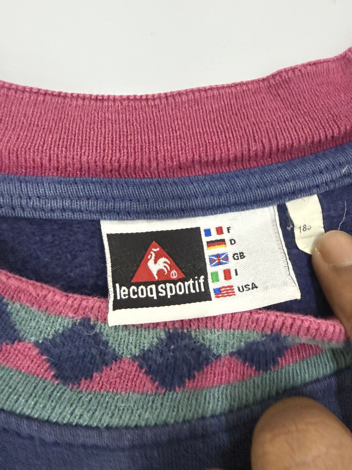 Le Coq Sportif 🔥 Vintage 90's Le Coq Sportif Grenoble Sport Sweatshirt Size US M / EU 48-50 / 2 - 8 Thumbnail