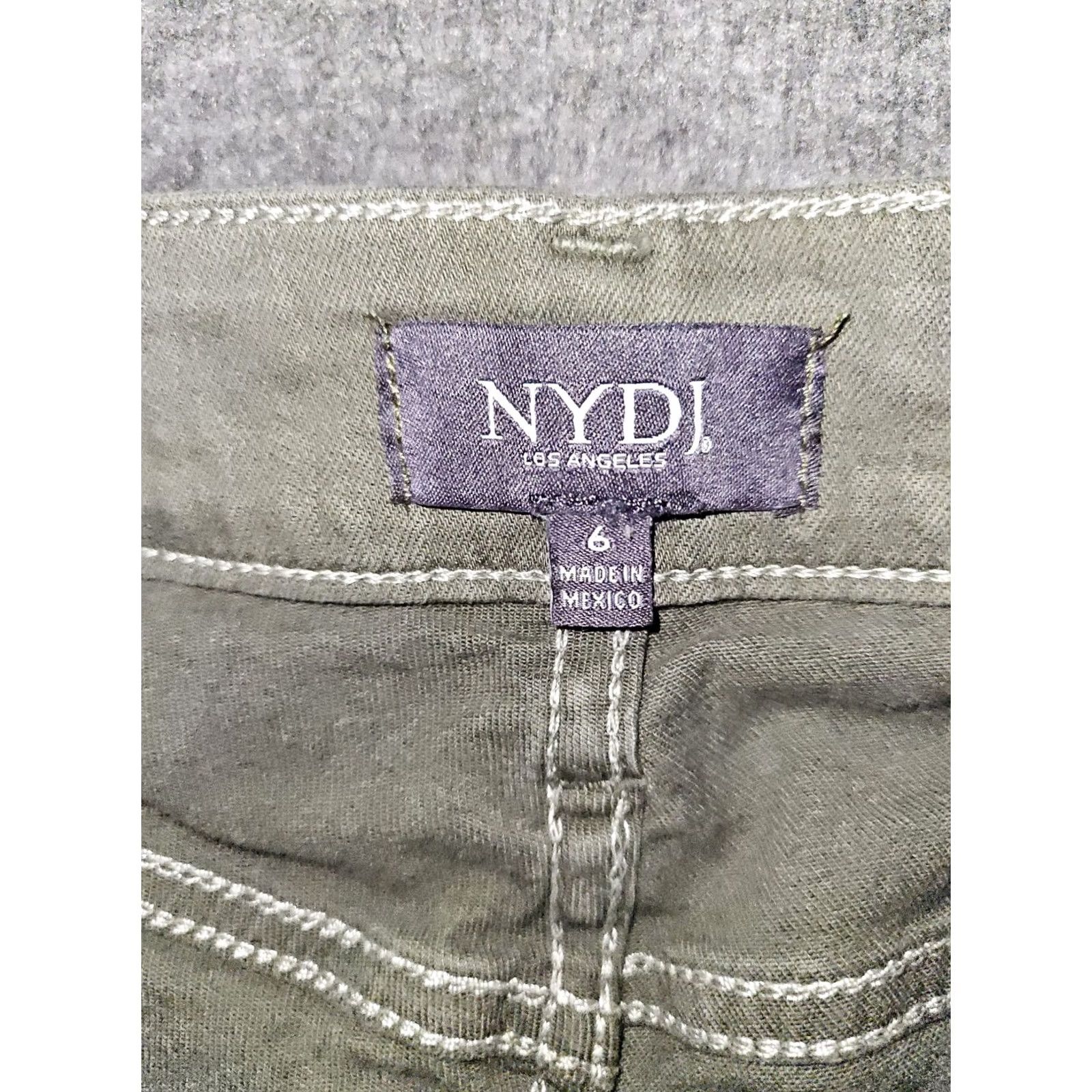 NYDJ NYDJ Jeans Women's 6 Olive Green Mid Rise Ankle NYDJ Alina Convertible Denim Size 28" / US 6 / IT 42 - 2 Thumbnail