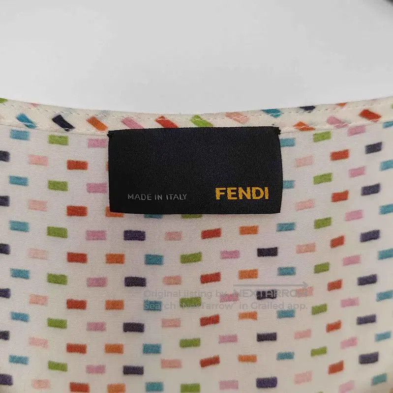 Fendi Fendi White Cotton Ladies T-shirt . Size M / US 6-8 / IT 42-44 - 3 Thumbnail