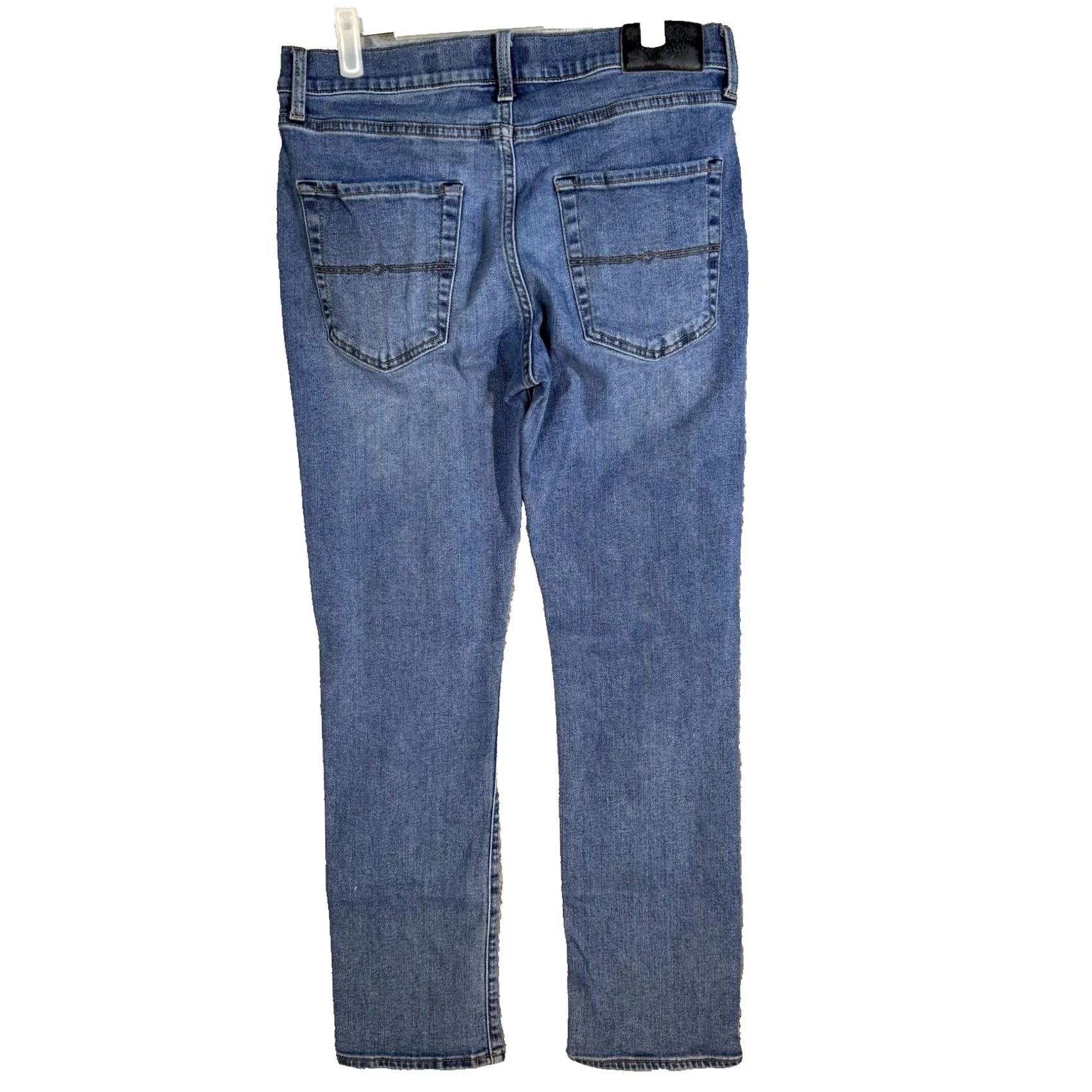 Lucky Brand Lucky Brand 410 Athletic Slim Jeans Mens 32x29 Blue Denim Medium Wash Slim Tapered 5-Pocket Pockets Zip Fly Button Mens Jeans Size US 32 / EU 48 - 2 Thumbnail