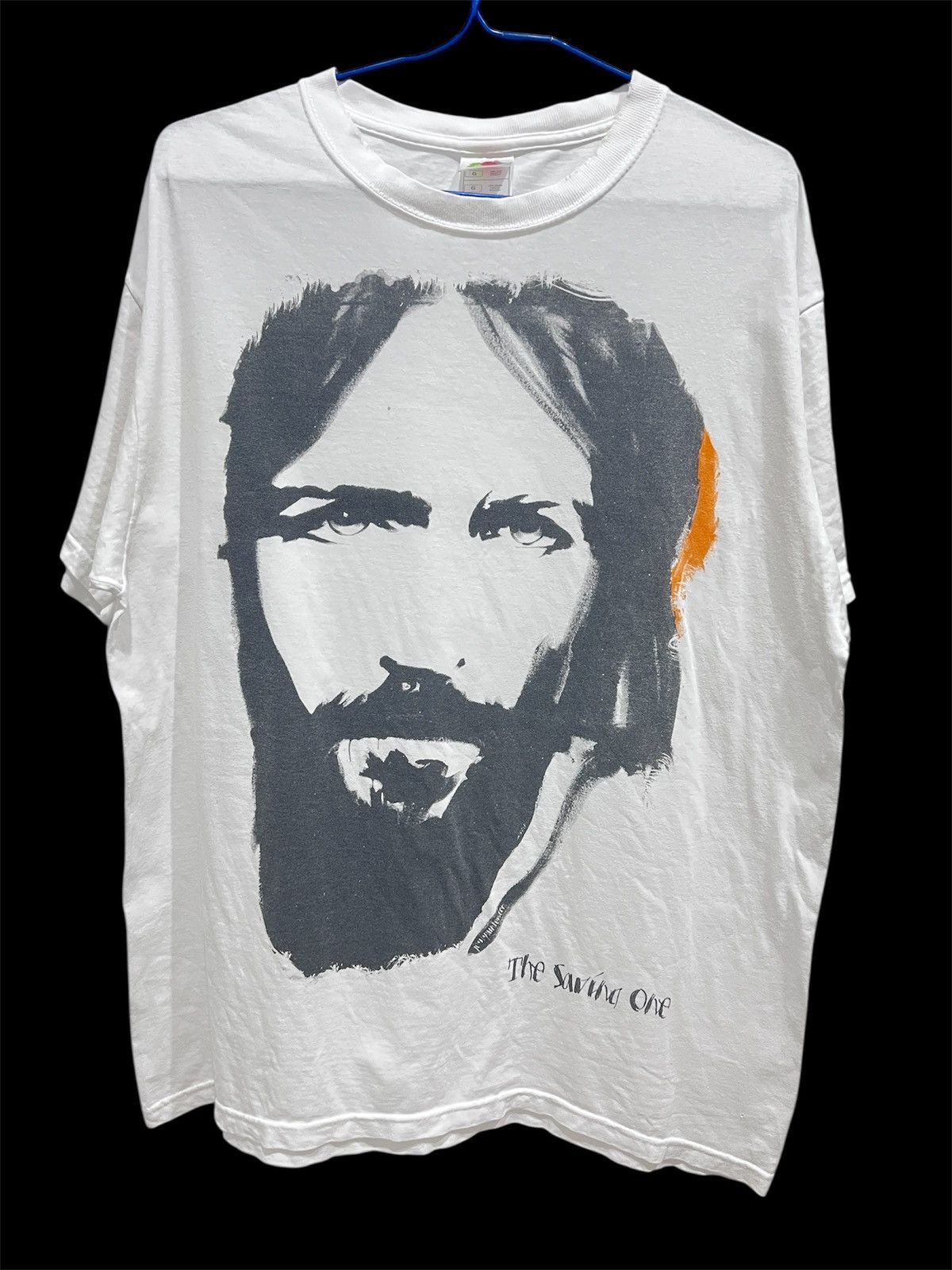 Vintage Vintage Y2K The saving one Jesus God Bible Holy Tee Bigface Size US L / EU 52-54 / 3 - 2 Thumbnail