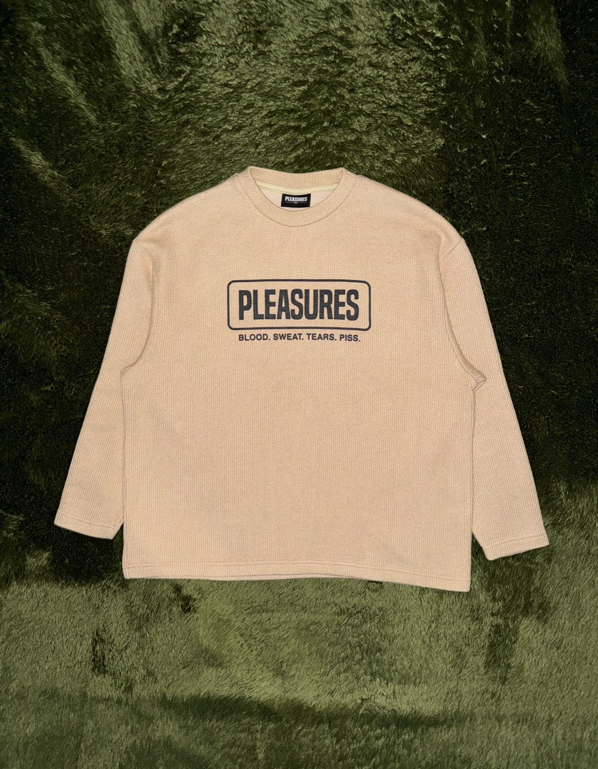Pleasures [M] Pleasures Fresno Crack Logo Relaxed Fit Knit Size US M / EU 48-50 / 2 - 1 Thumbnail