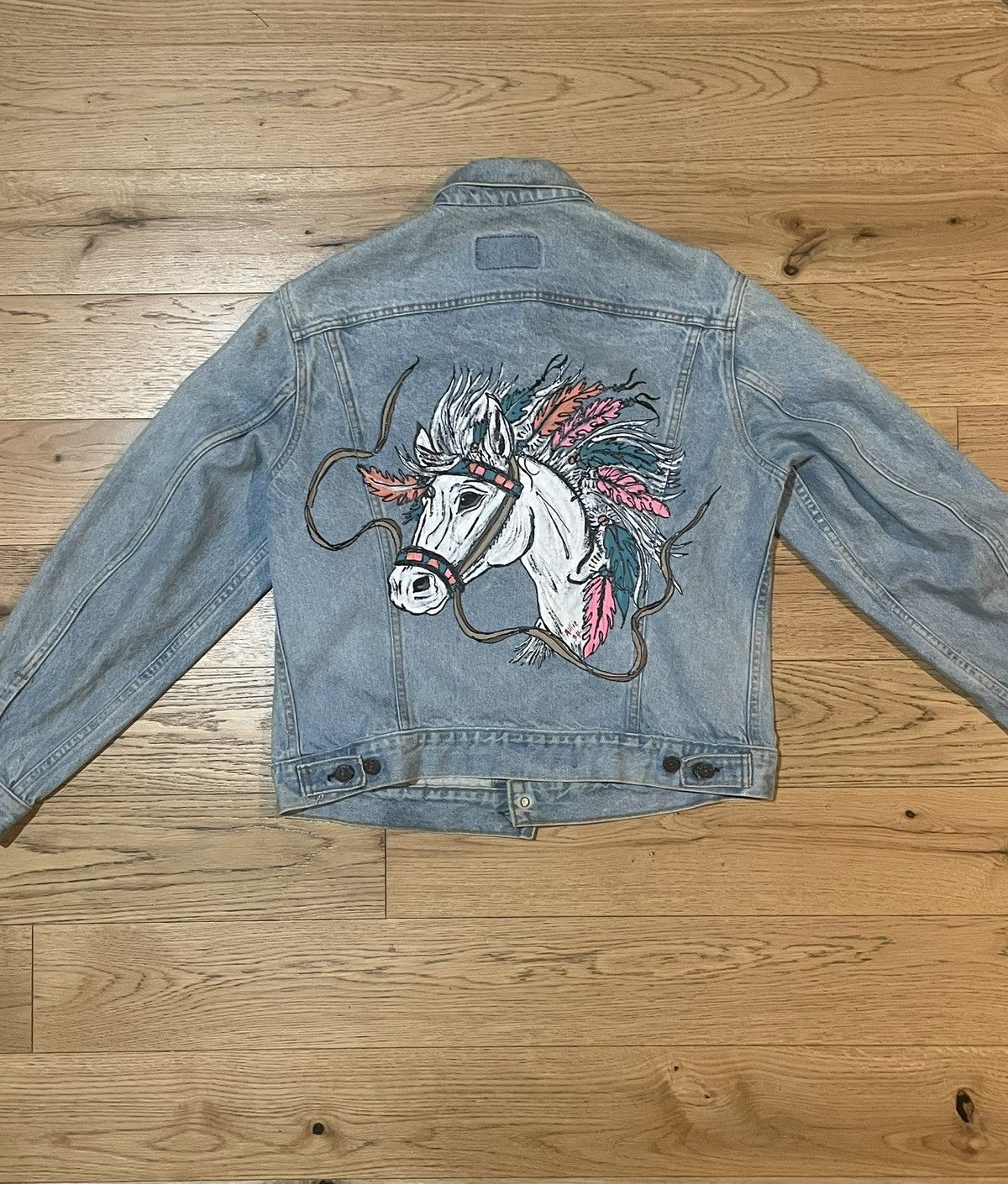 Levi's Vintage Clothing Vintage 1994 Hand-Painted Levi’s Jacket Made in USA Size 42 Size US S / EU 44-46 / 1 - 4 Thumbnail