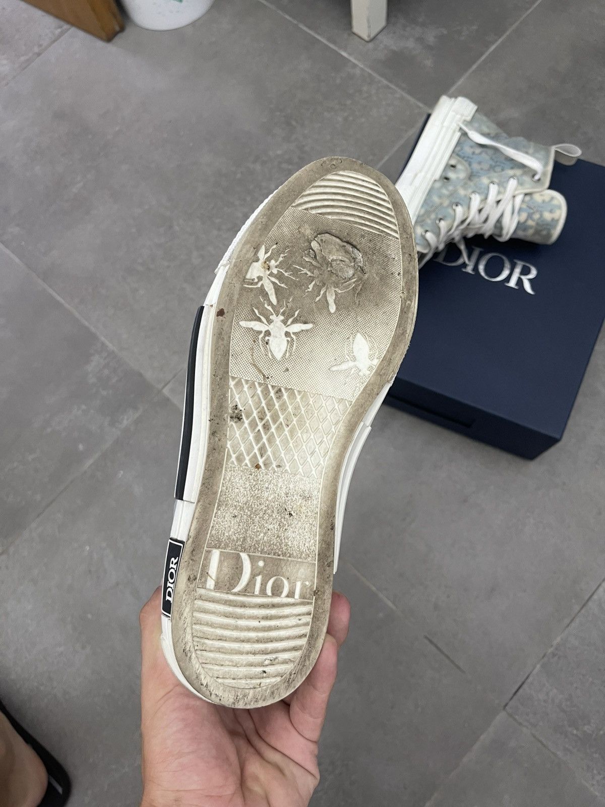 Dior Dior B23 High-Top Oblique Blu Taglia 42 Authentic Size US 8 / EU 41 - 8 Thumbnail
