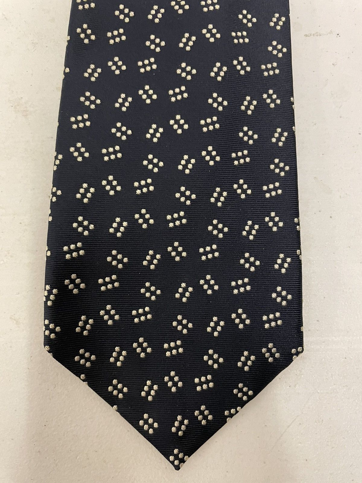 Oxxford Clothes Six Polka Dotted Woven Silk Tie Size ONE SIZE - 2 Thumbnail