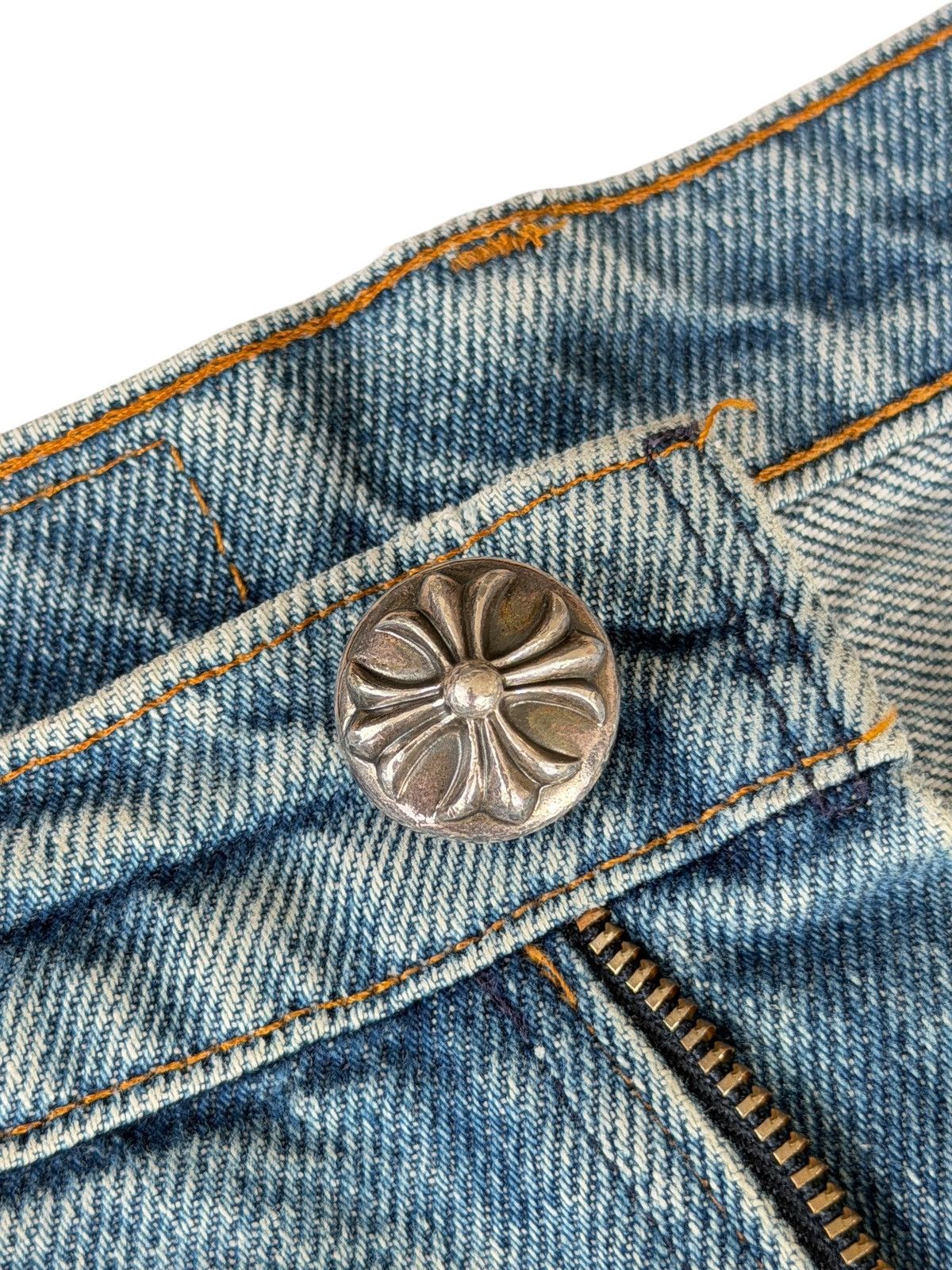 Chrome Hearts Chrome Hearts Light-wash Blue 505 Levi’s Patched Denim Size US 34 / EU 50 - 10 Thumbnail