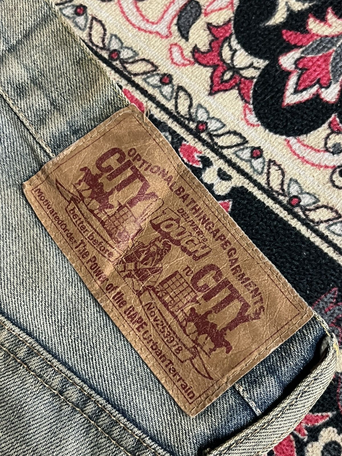 Bape Vintage A Bathing Ape BAPE Daicock Ape Head Ripped Jeans Size US 30 / EU 46 - 10 Thumbnail