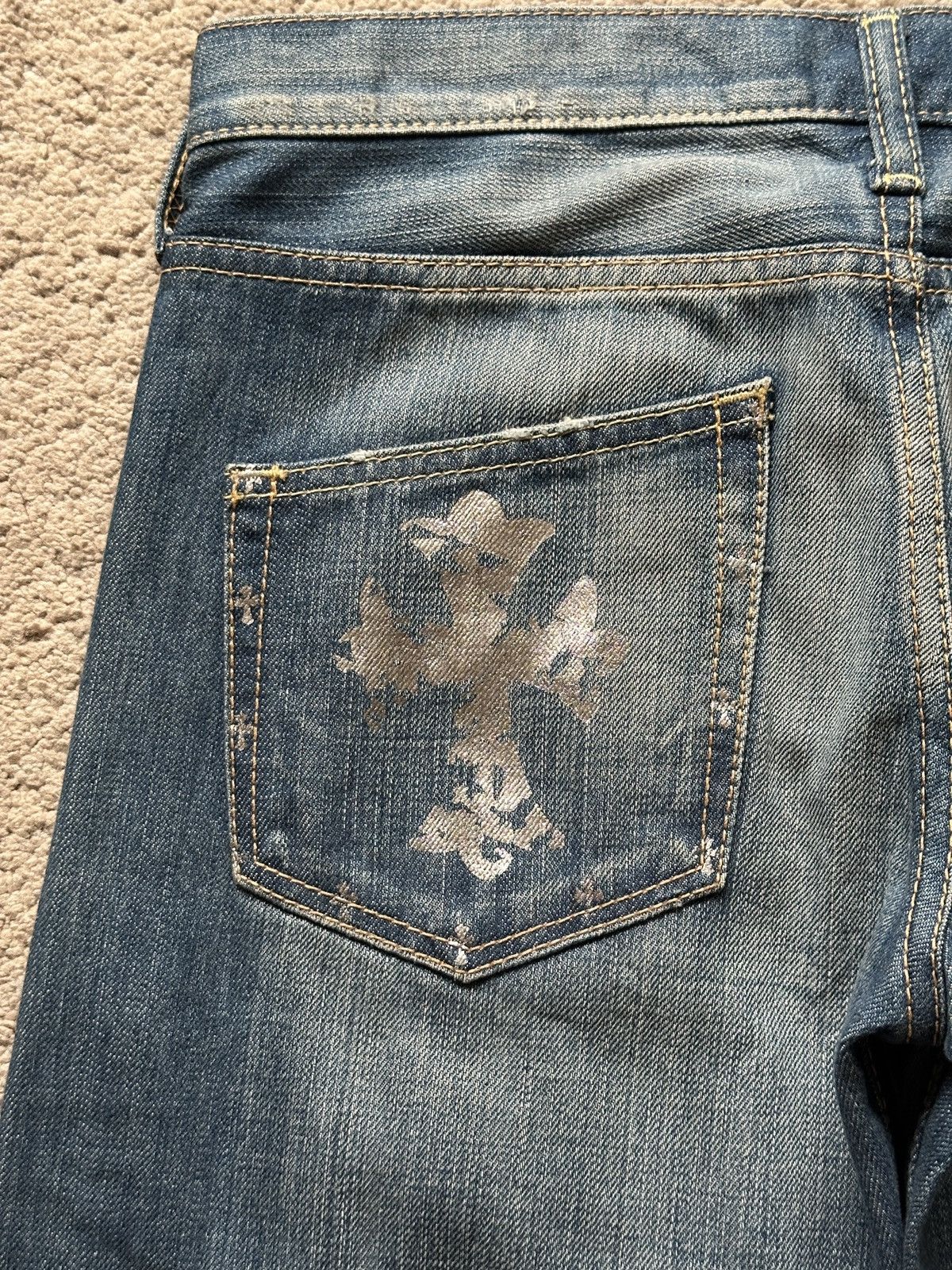Japanese Brand 2000s Immanoel Cross Pocket Jeans Size US 30 / EU 46 - 5 Thumbnail