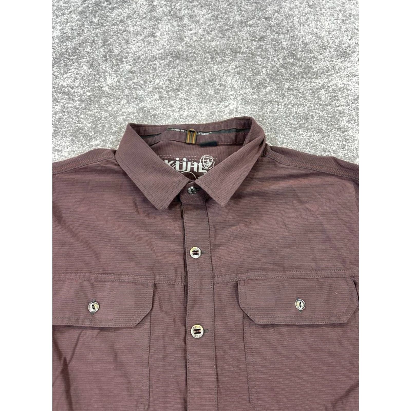 Vintage Kuhl Shirt Mens L Red Cotton Blend Button Up - Button-Down Collared Long Sleeve Casual Vintage? No; omit N/A. Size US L / EU 52-54 / 3 - 2 Thumbnail