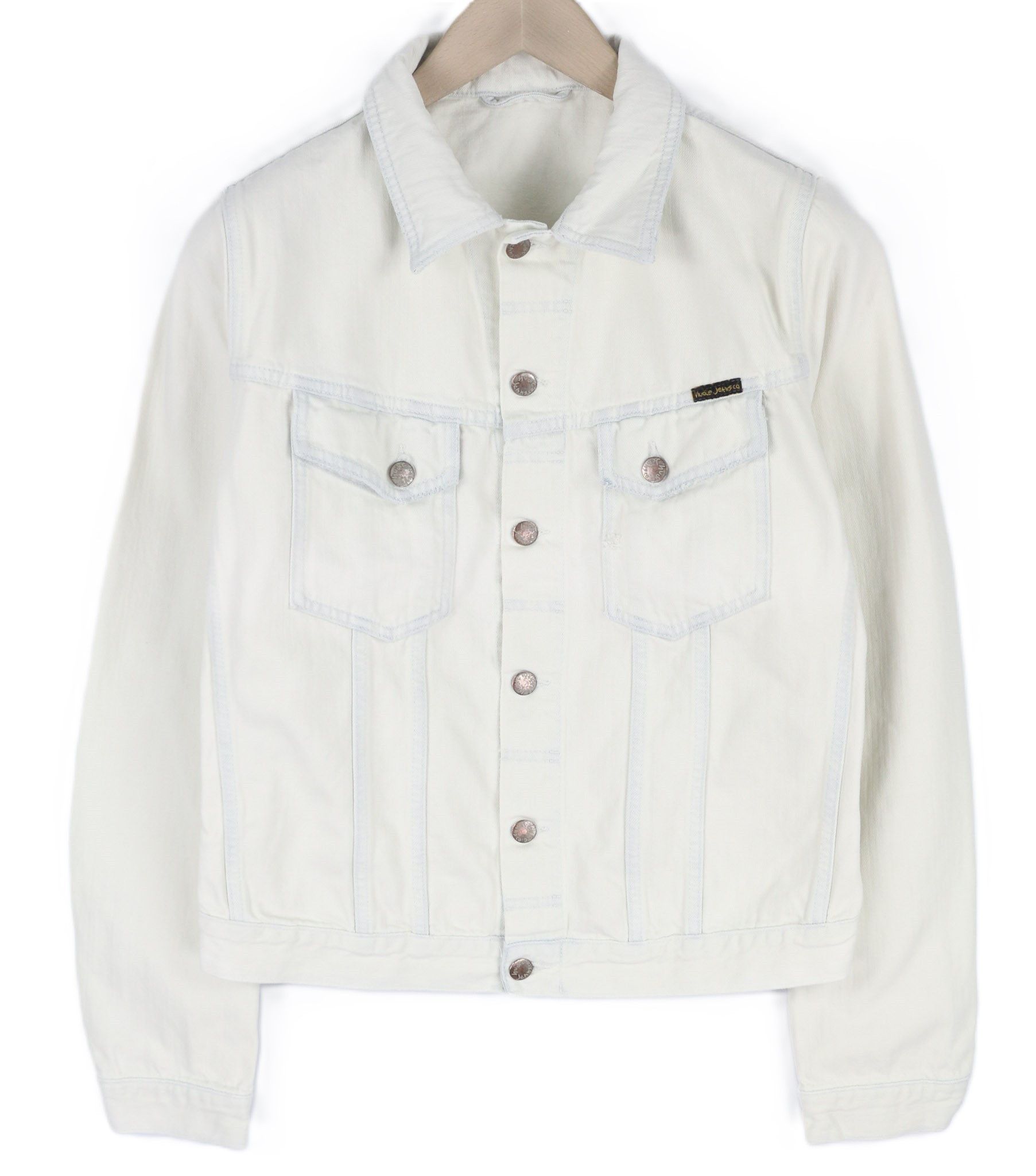 Nudie Jeans TERRY M Extreme Bleach Light Jacket 81031 Size US M / EU 48-50 / 2 - 1 Thumbnail